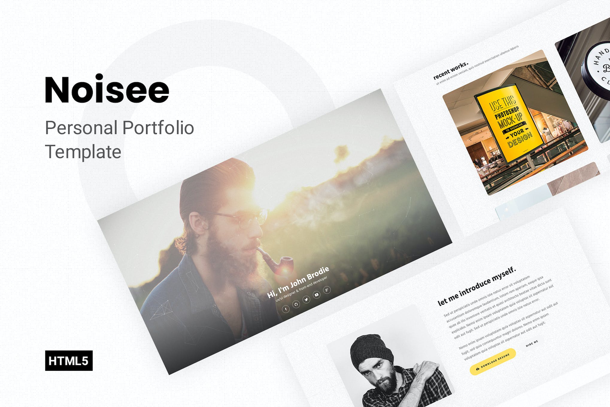 Noisee – Personal Portfolio Template