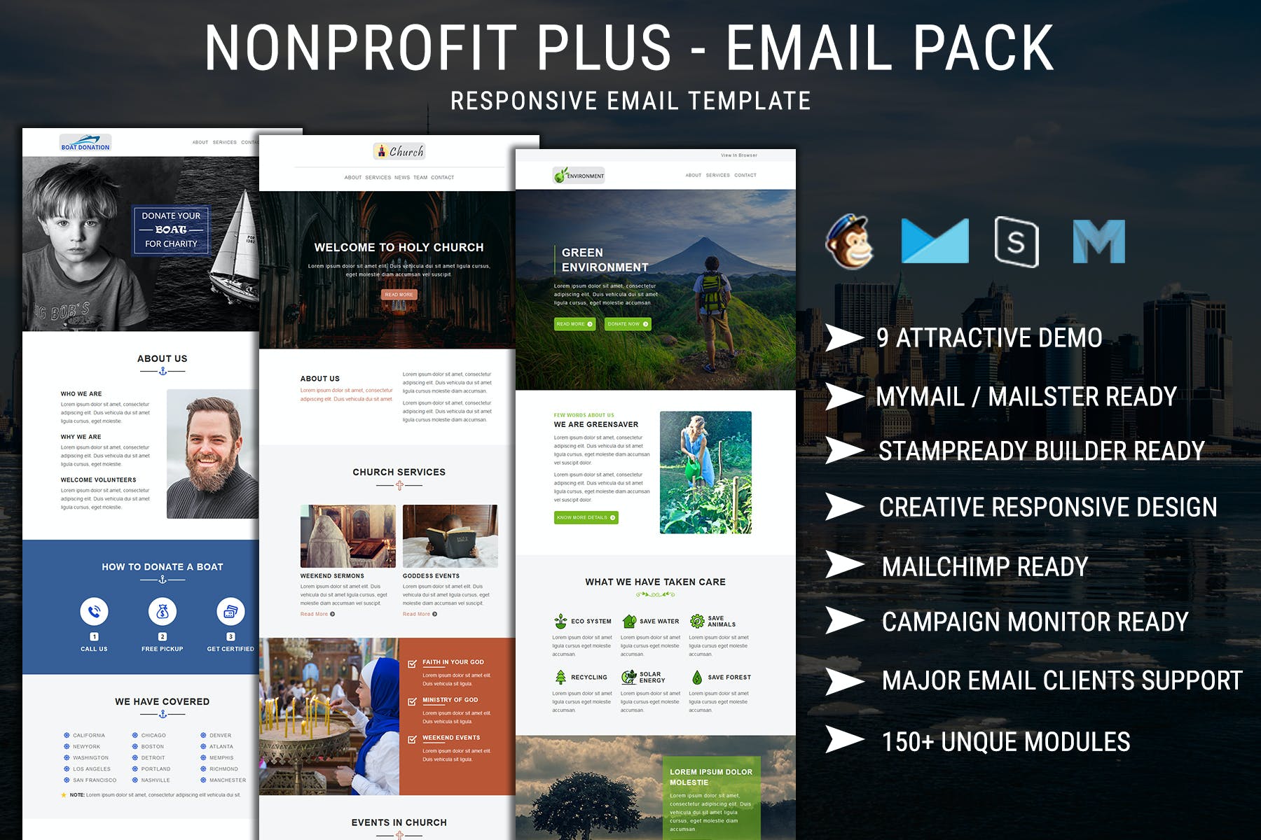 Nonprofit Plus – Email Pack