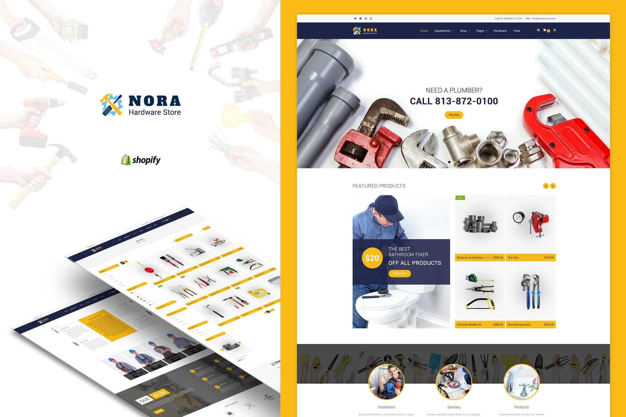 Nora – Hardware Store Shopify theme