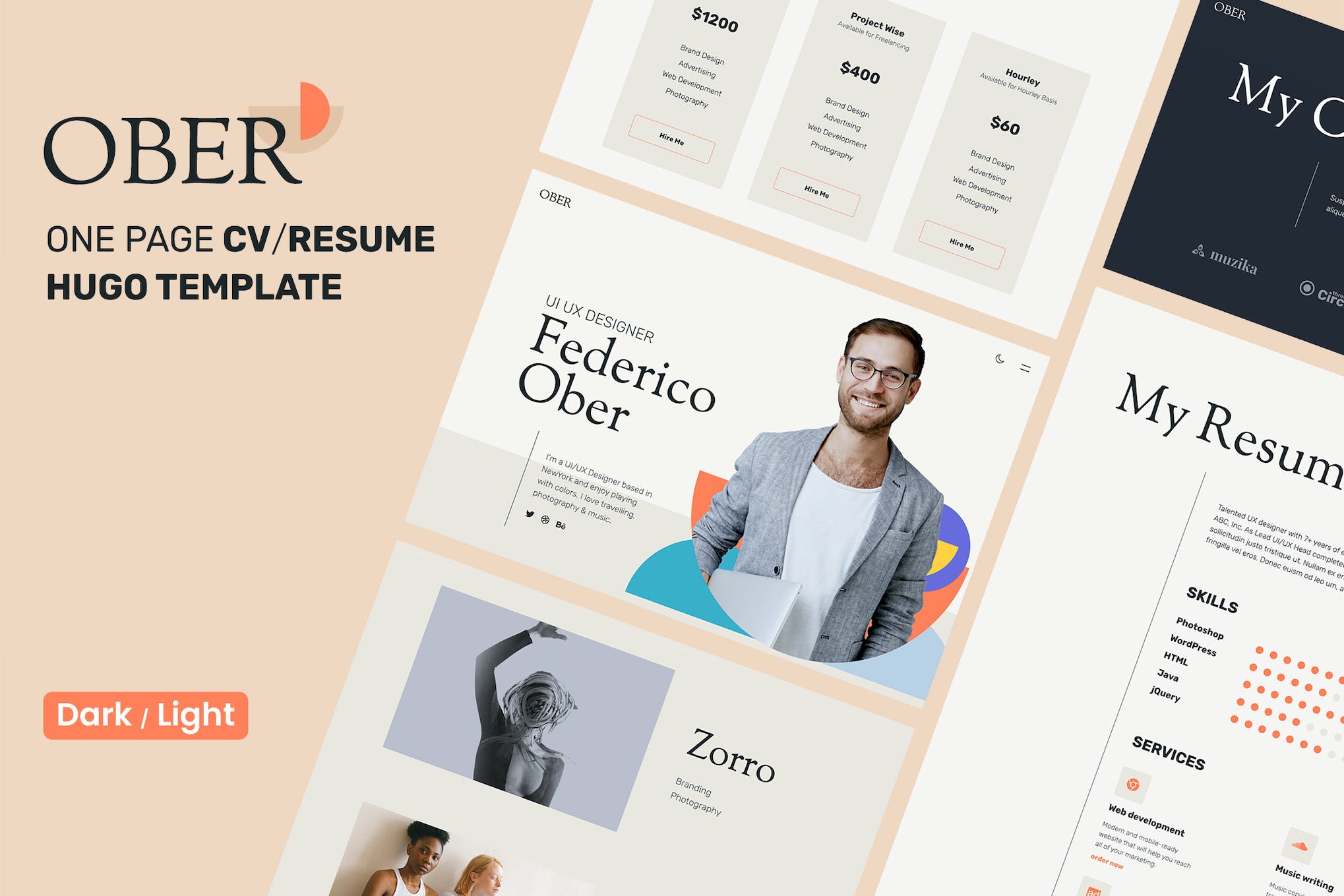 OBER – CV/Resume & Personal Portfolio Hugo Theme