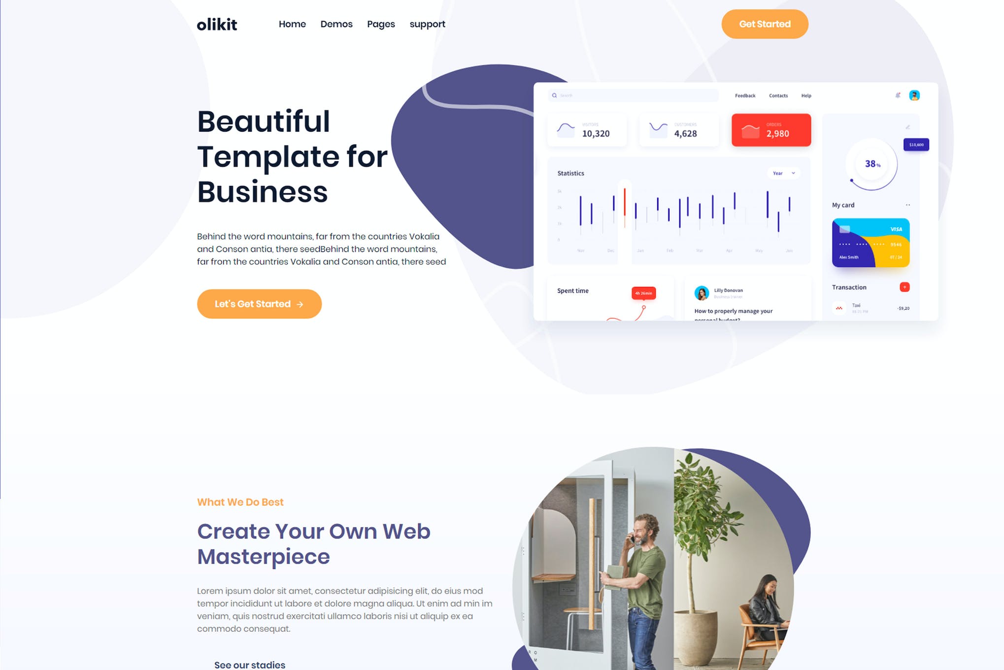 Olikit – Creative SaaS & Agency Template