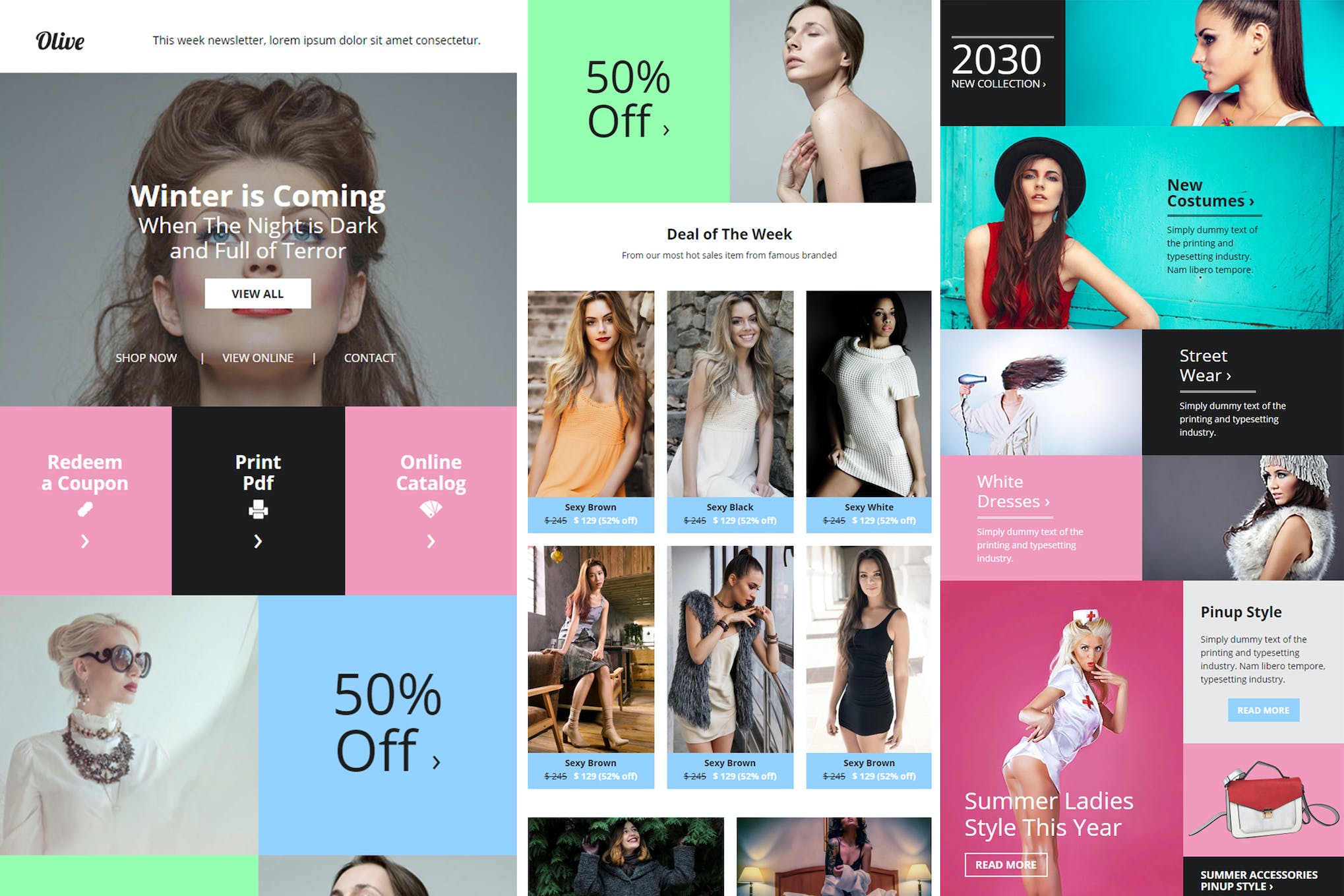 Olive – Fashion Ecommerce Email Newsletter