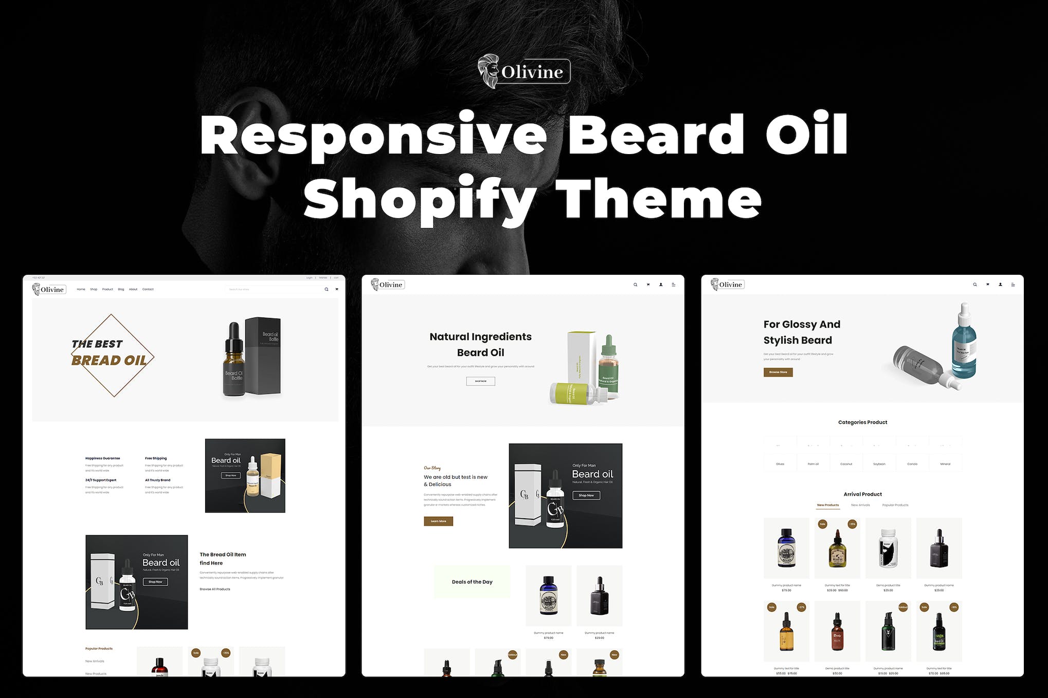 Olivine – Responsive Beard Oil Shopify Theme