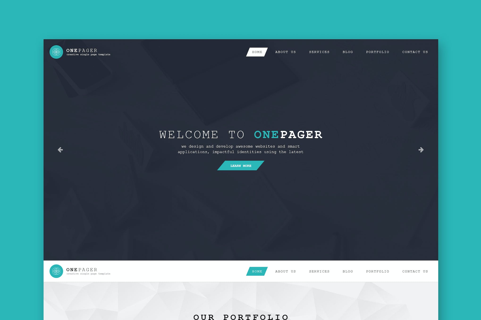 Onepager – Responsive One Page HTML Template