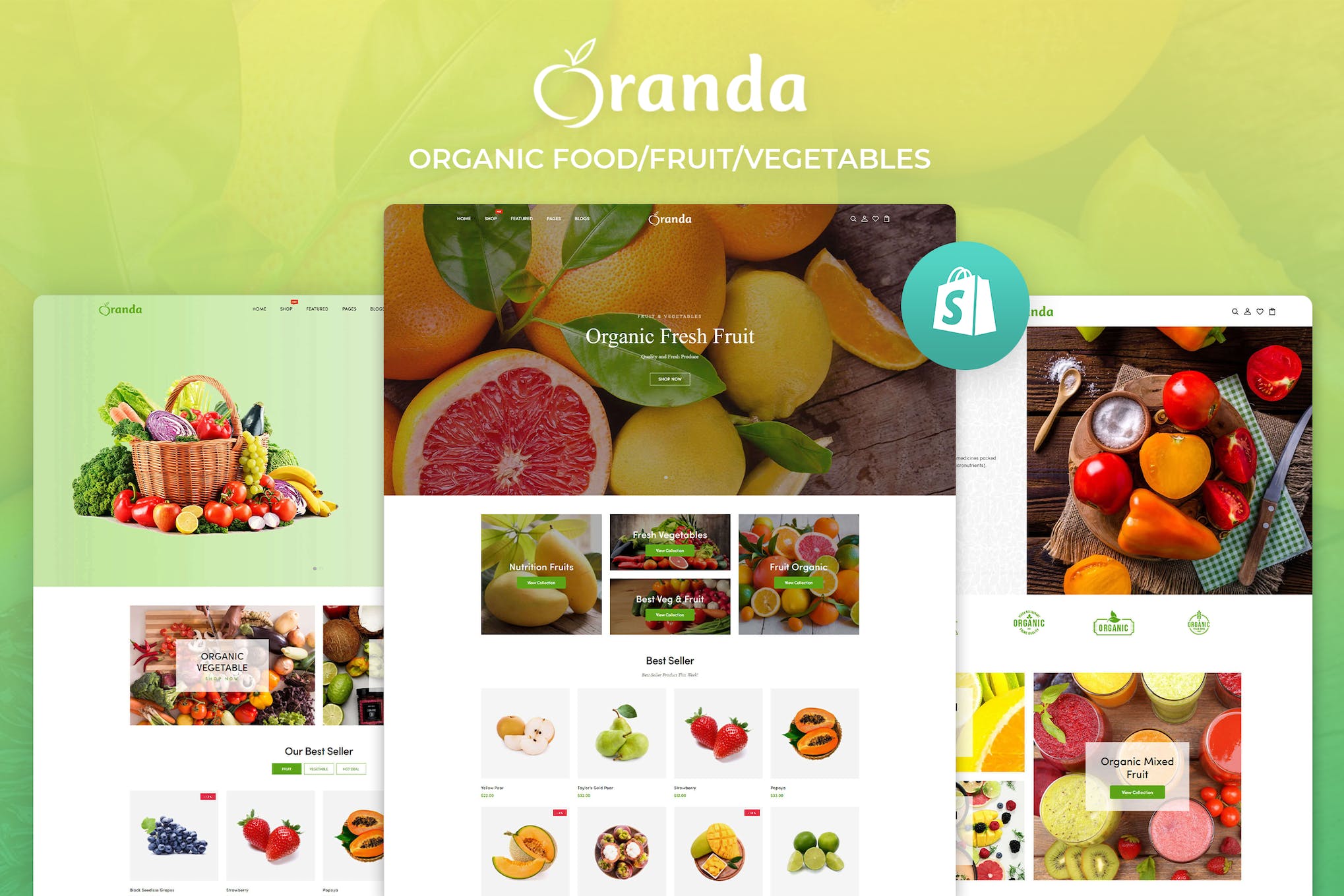 Oranda – Organic Food/Fruit/Vegetables eCommerce