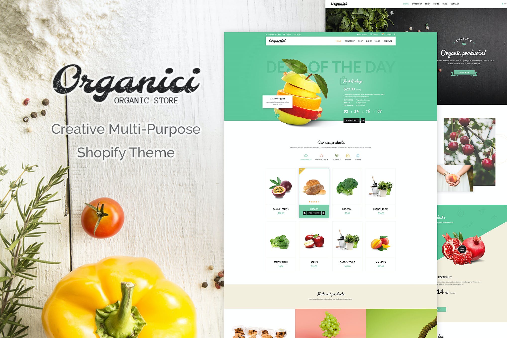 Organici | Creative Multi-Purpose Shopify Theme