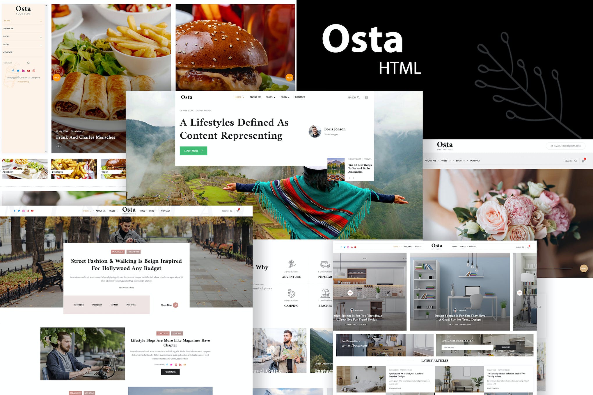 Osta – Multi-Purpose Blog HTML Template