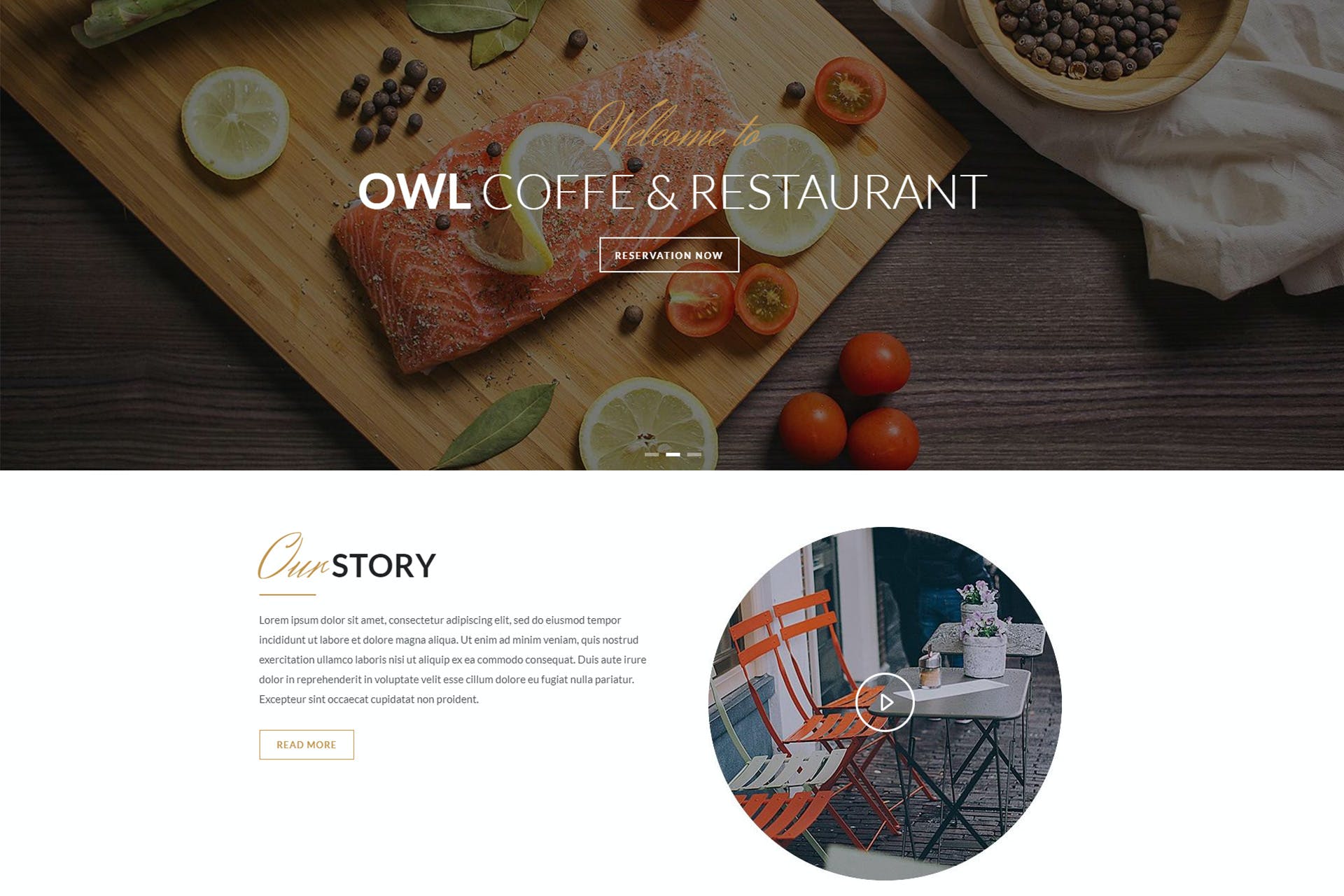 OWL – Cafe & Restaurant Drupal Template