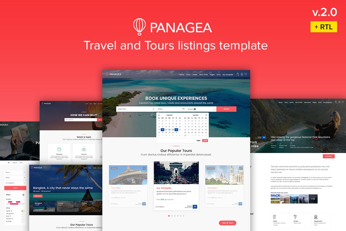 Panagea – Travel and Tours Listings Template