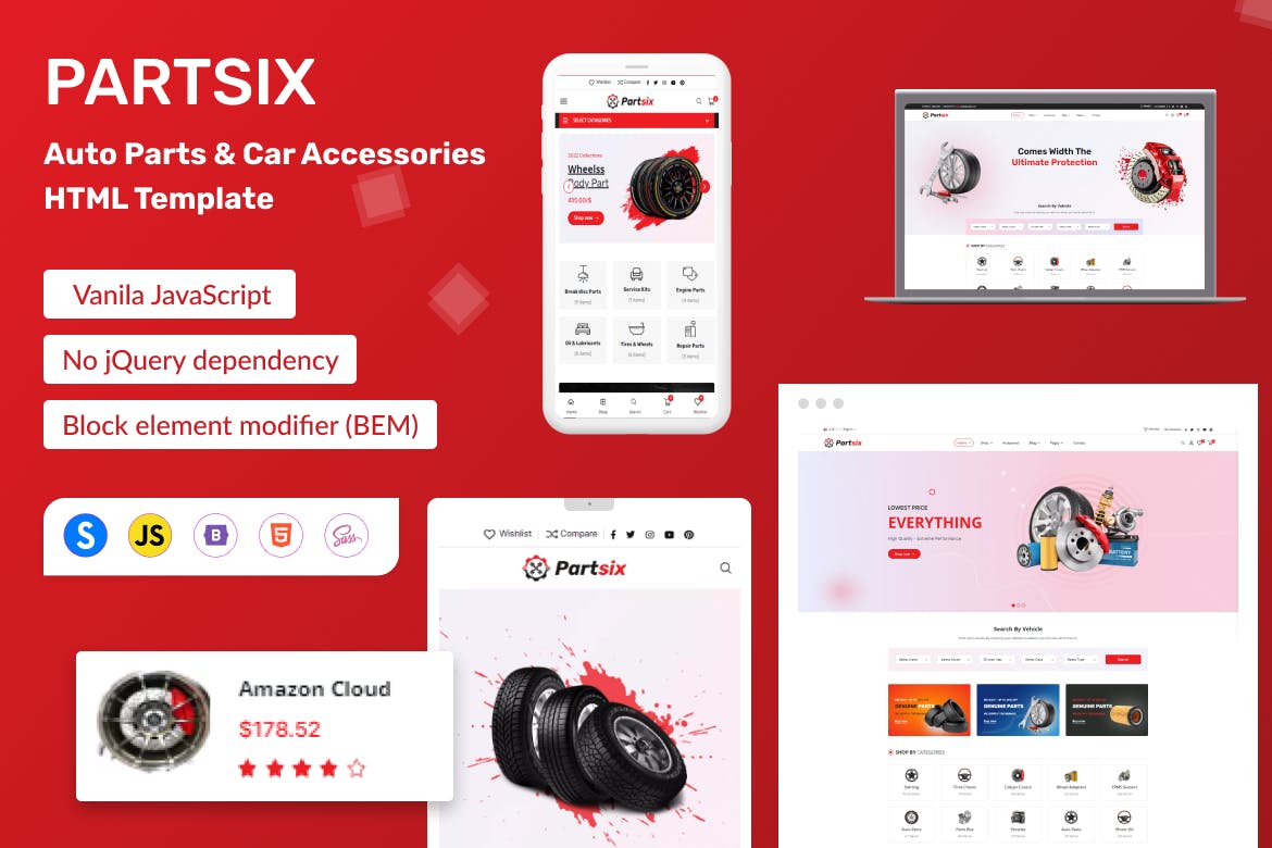 Partsix – Auto Parts & Car Accessories Shop HTML T