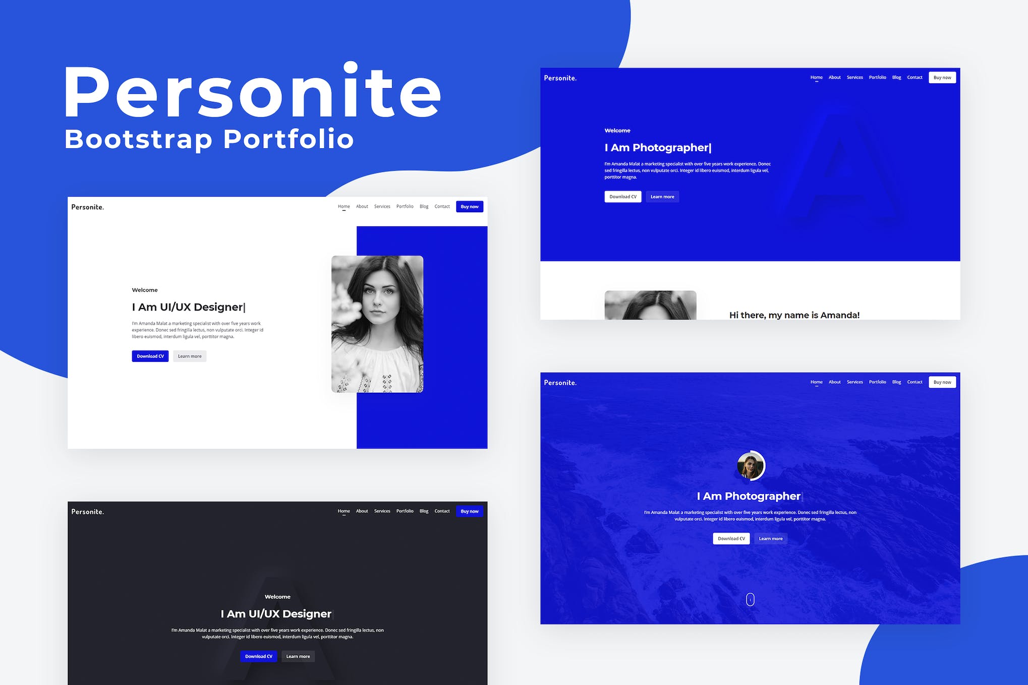 Personite – Bootstrap Portfolio Template