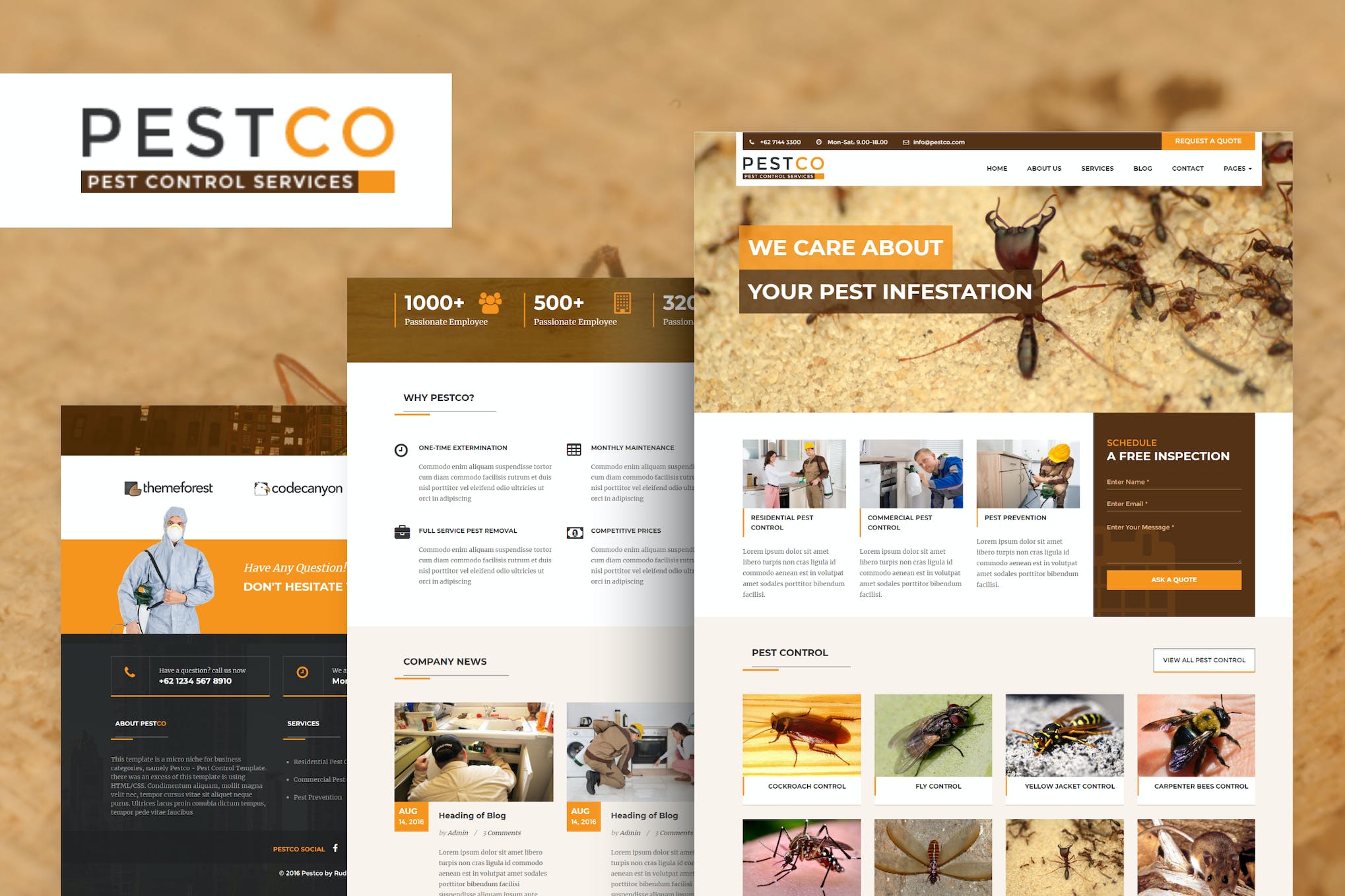 Pestco – Pest Control HTML Template