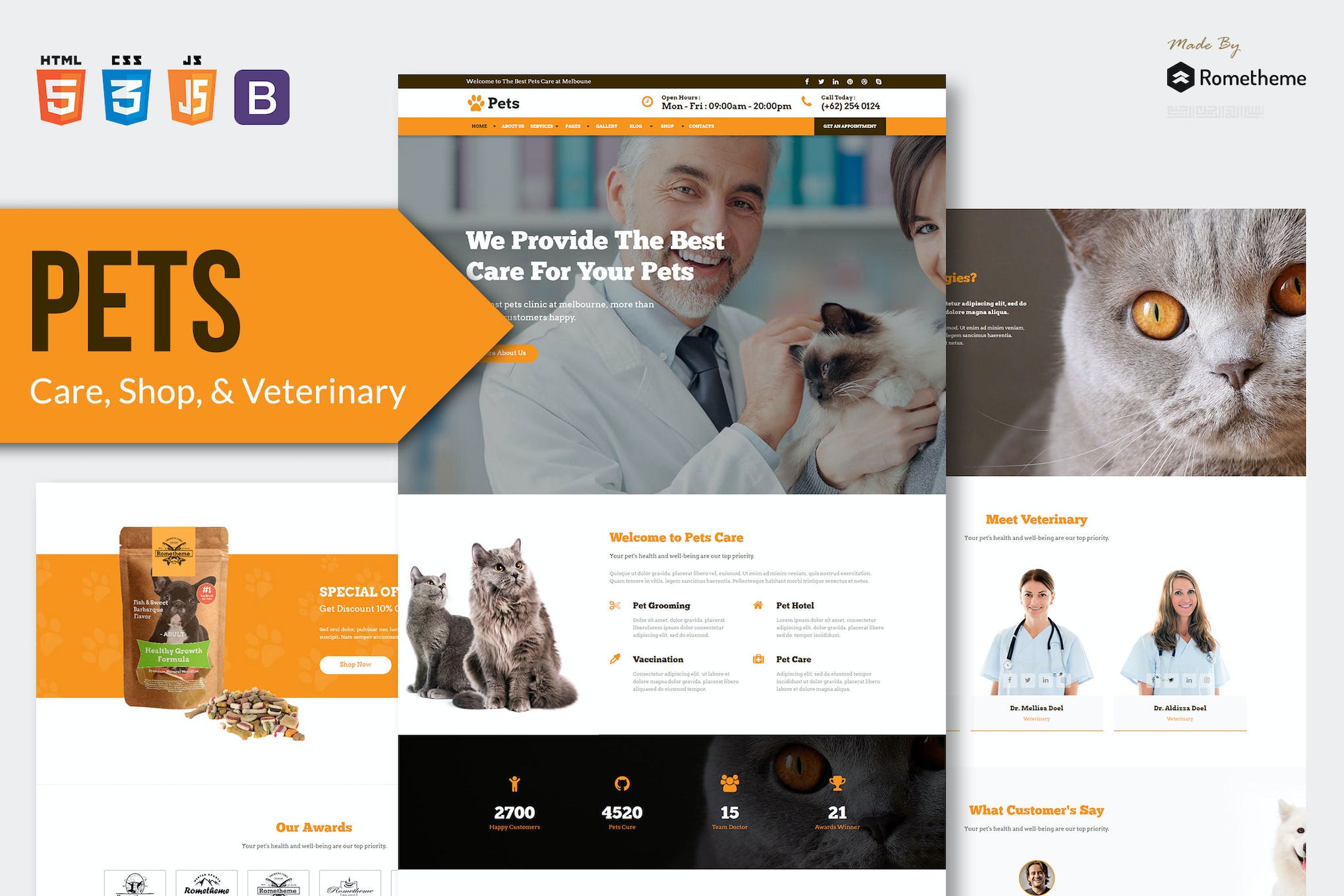 PETS – Pet Care and Veterinary HTML Template RS