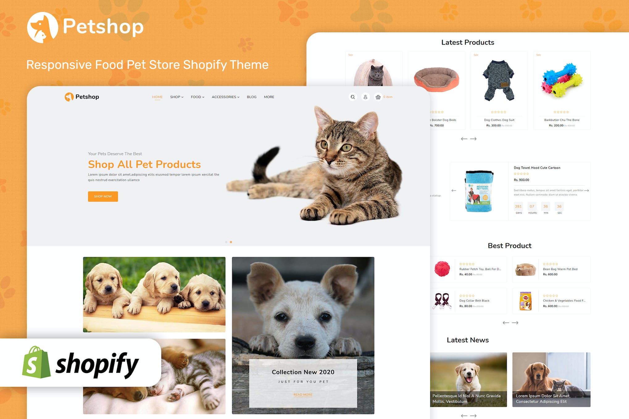 Petshop – Multipurpose E-commerce Shopify Template