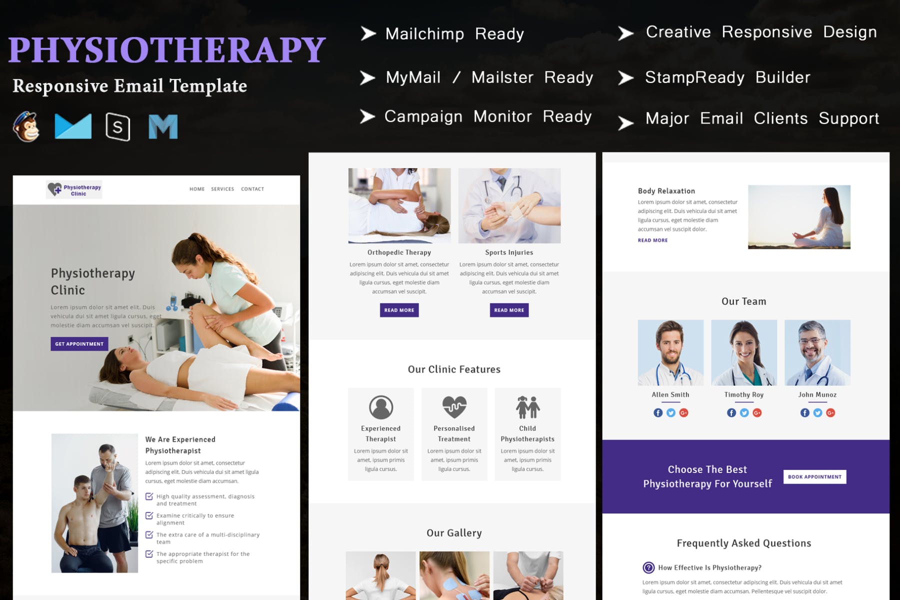 Physiotherapy – Responsive Email Template