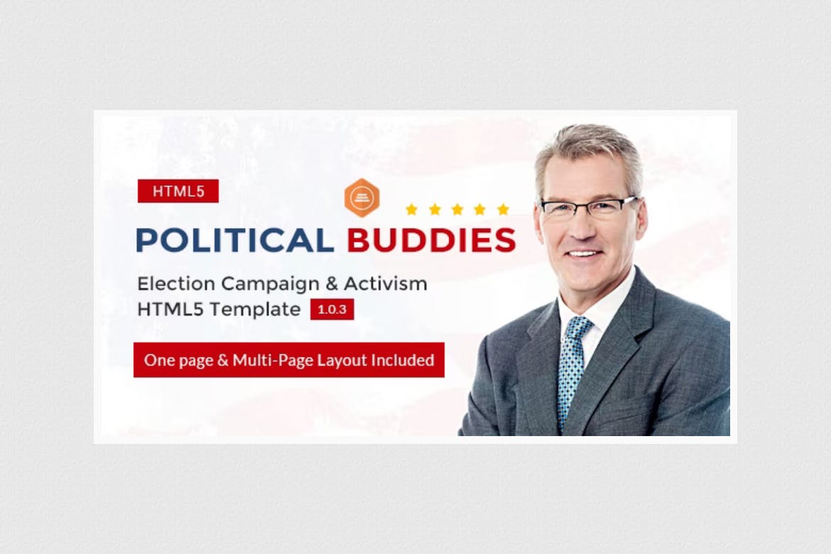 Political Buddies-Election Campaign Template