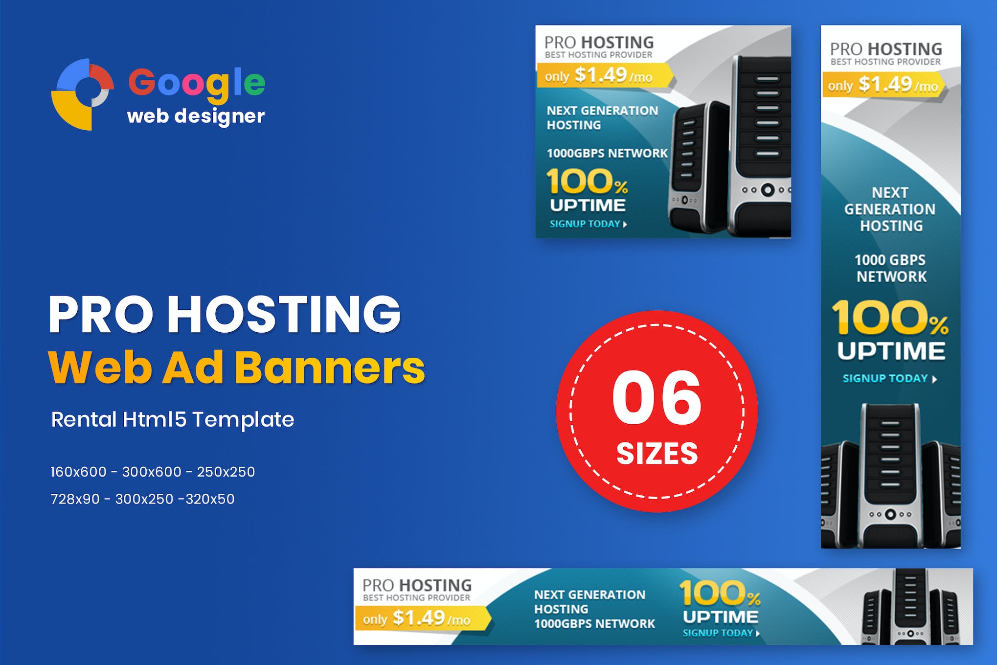 Pro Hosting Banners HTML5 – GWD