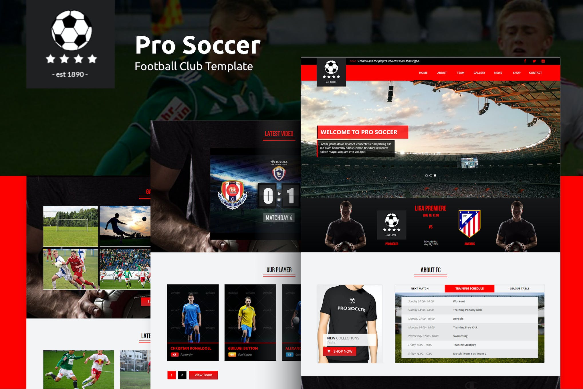 Pro Soccer – Football Club HTML Template