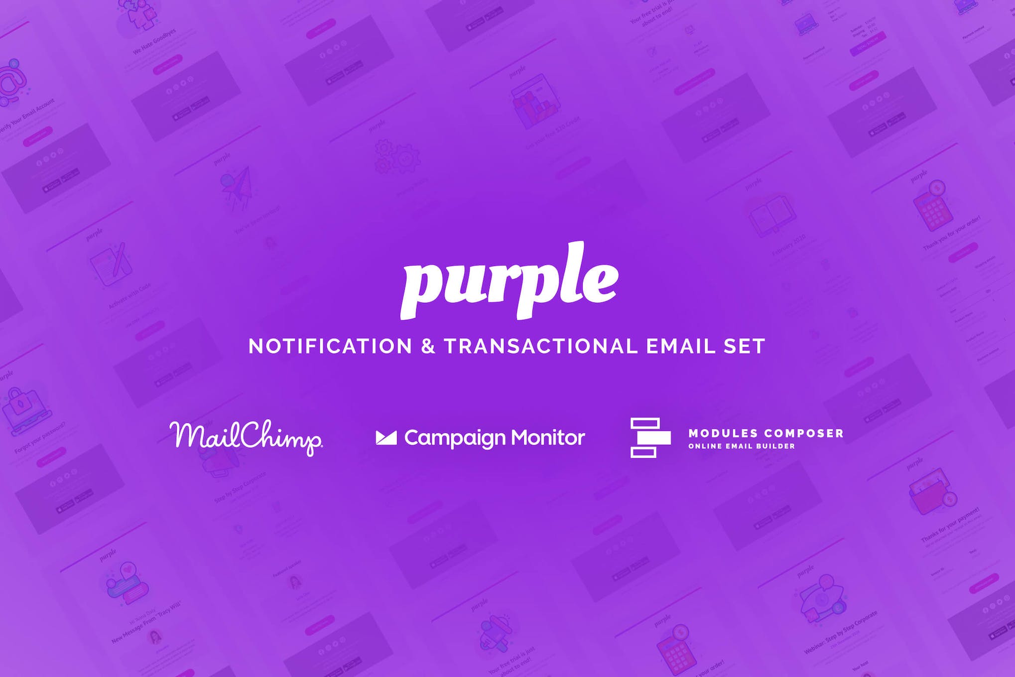 Purple – Notification Email Templates