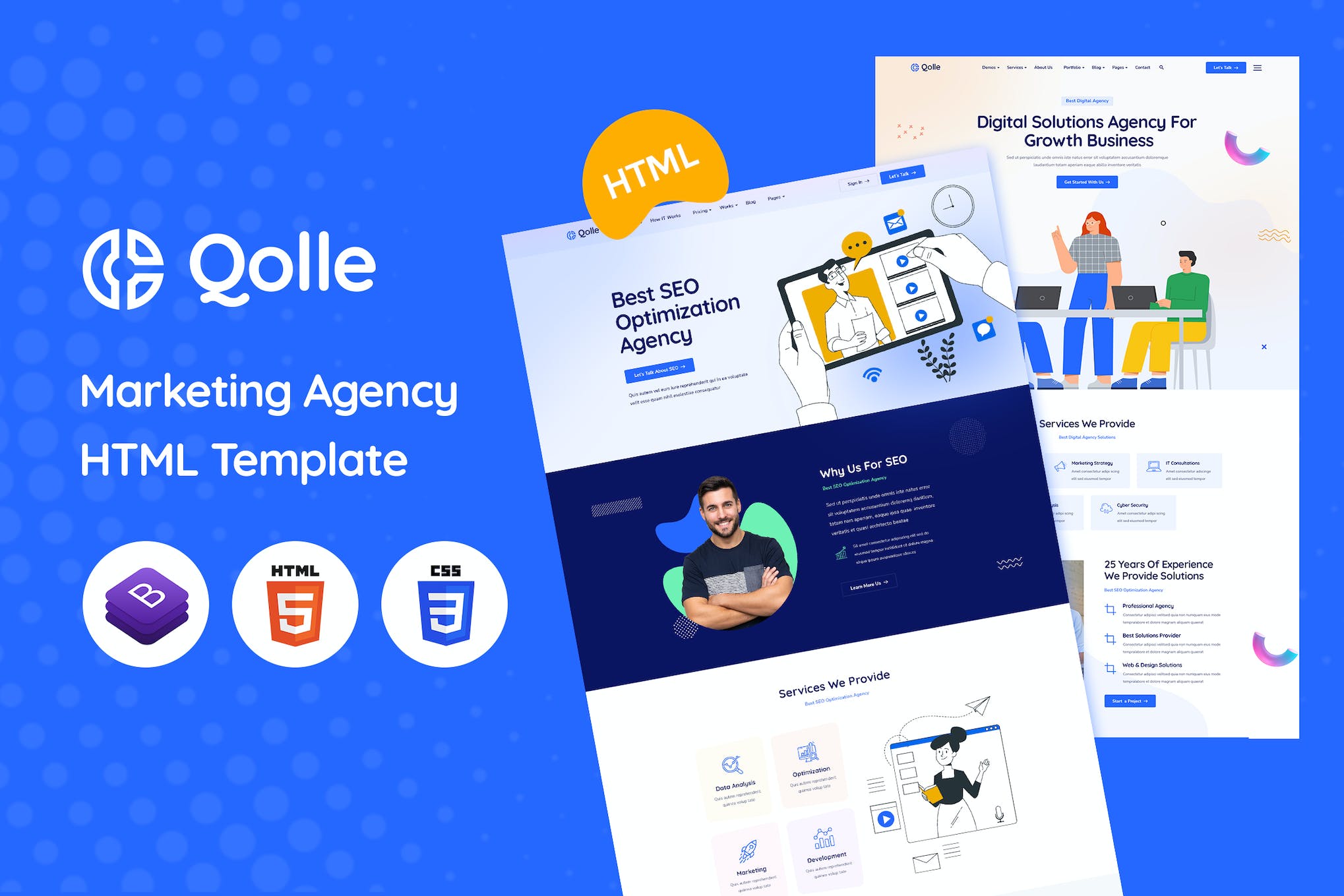 Qolle – Creative Digital Agency HTML Template