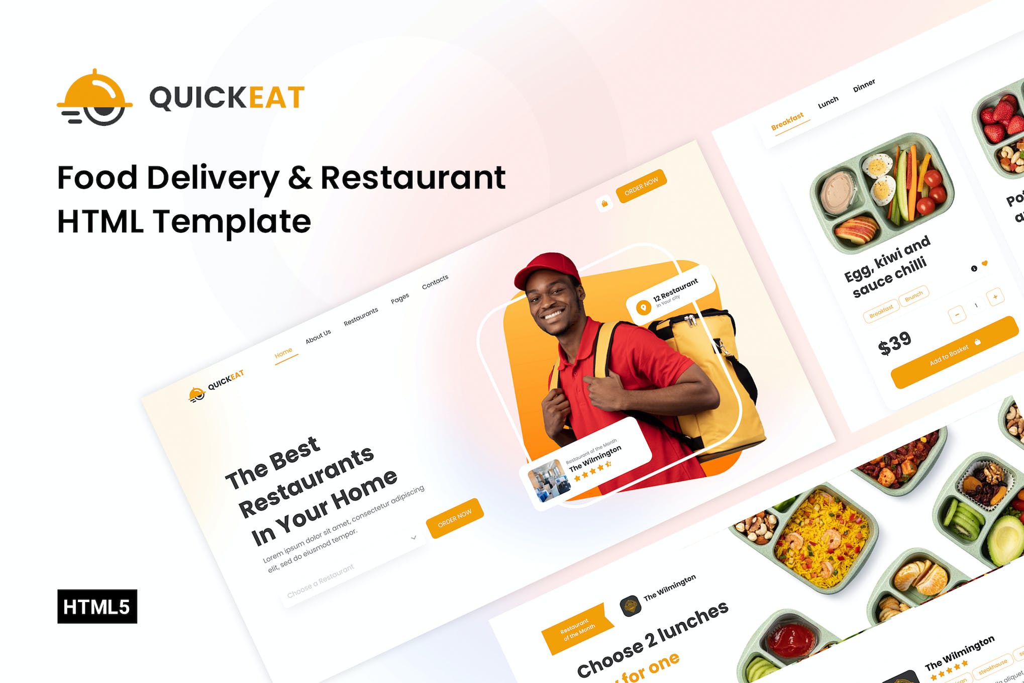 Quickeat – Food Delivery & Restaurant Template