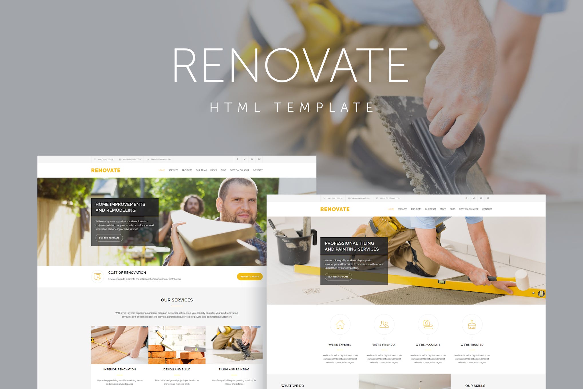 Renovate – Construction Renovation Template