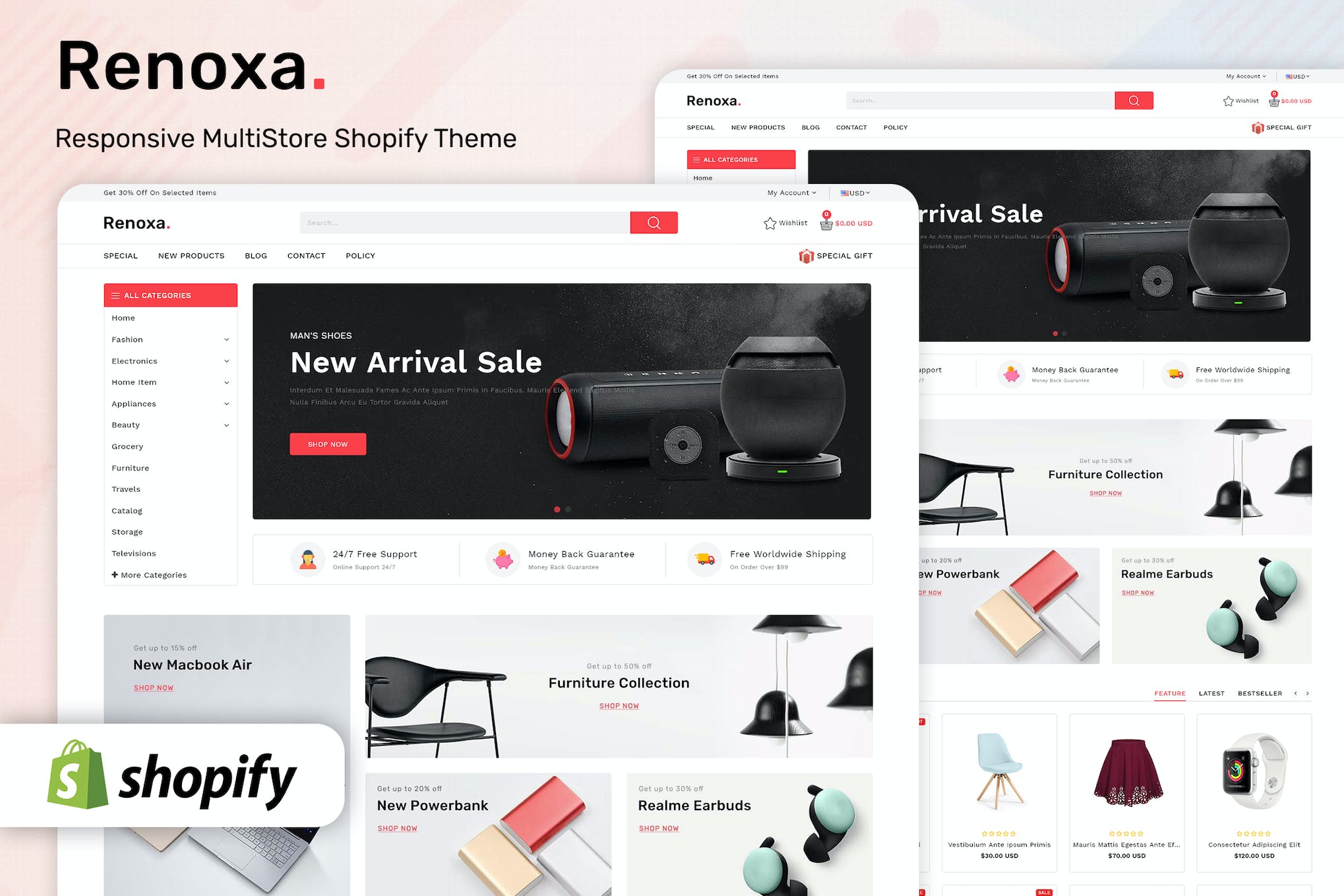 Renoxa – Multipurpose E-commerce Shopify Template