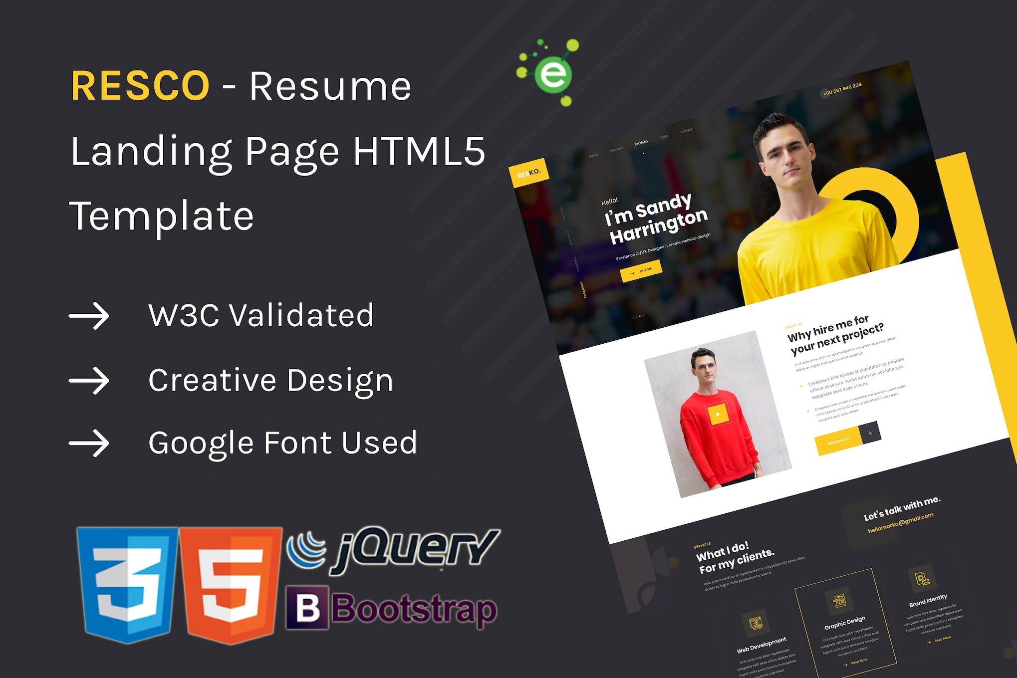 Resco – Resume HTML5 Template