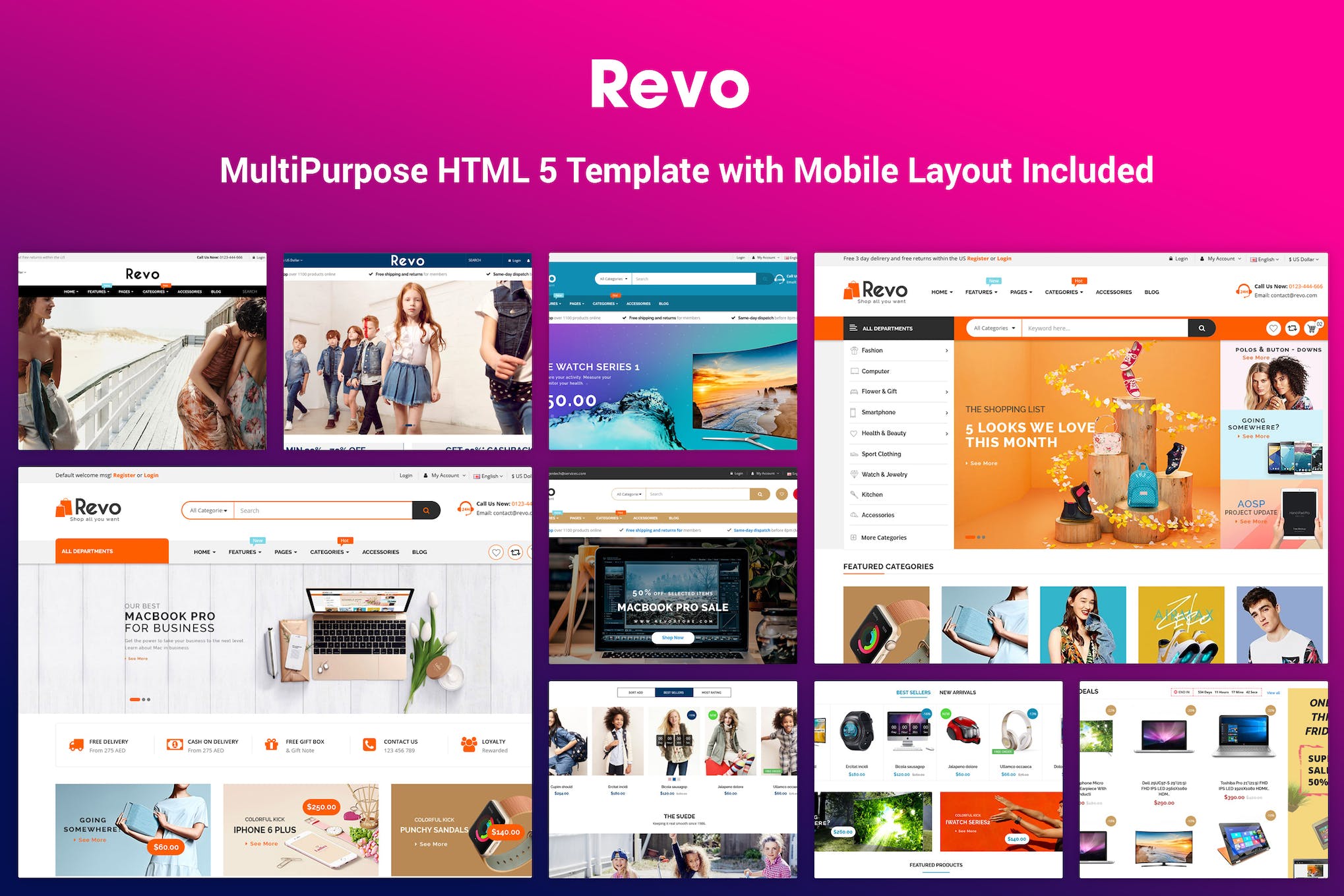 Revo – Elegant MultiPurpose HTML 5 Template