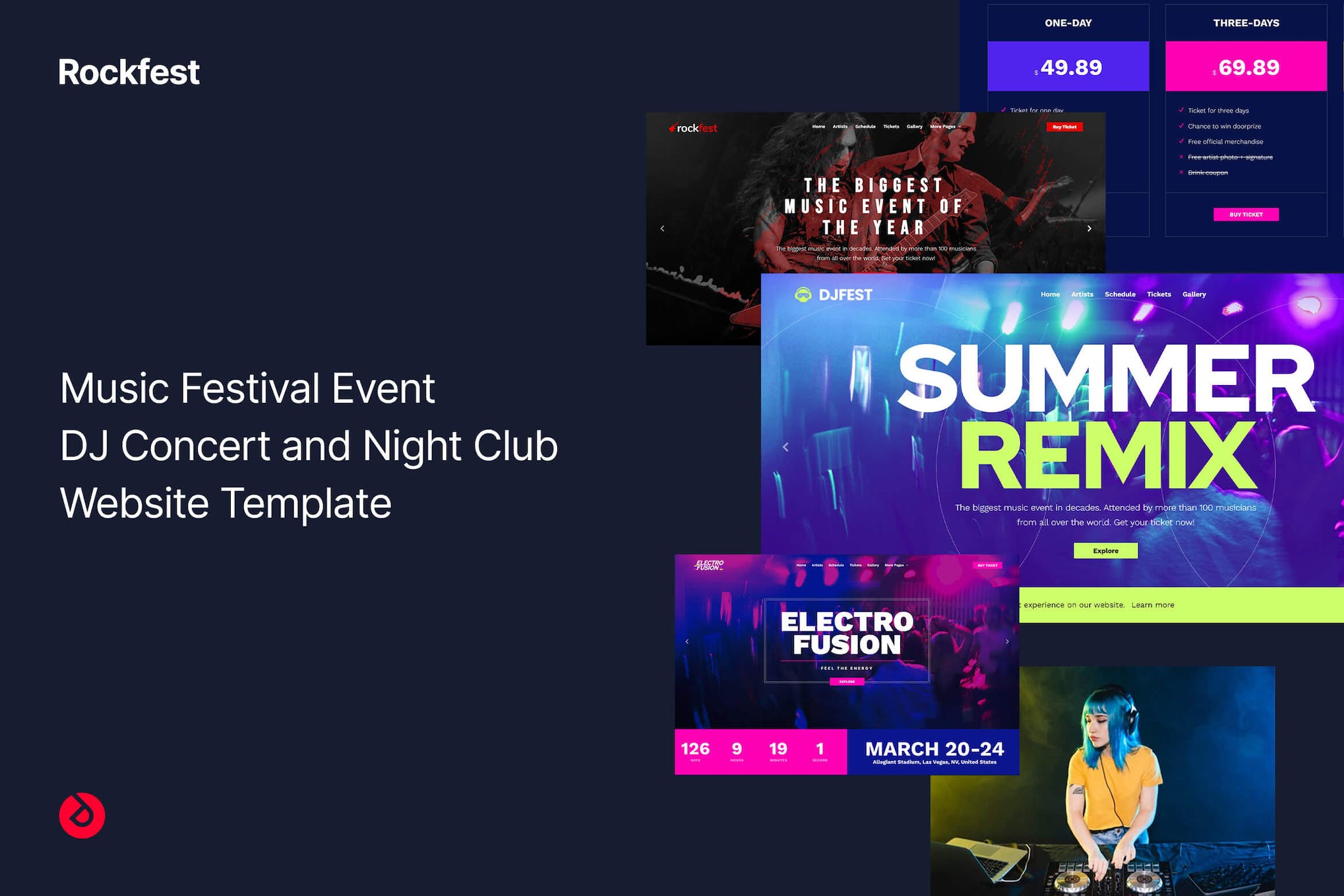 Rockfest – Bootstrap 5 Music Event and Night Club