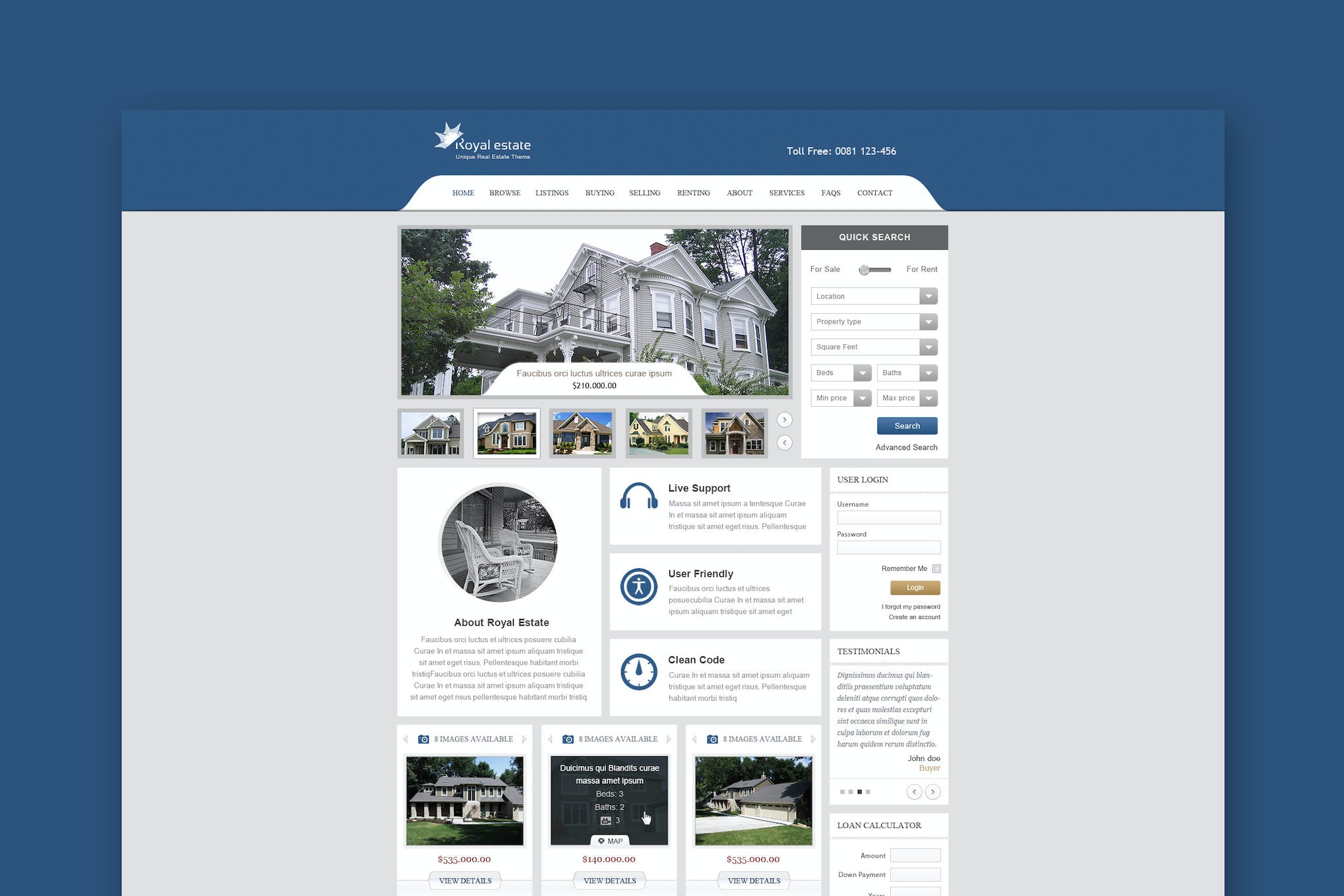 Royal Estate – Premium Real Estate Theme