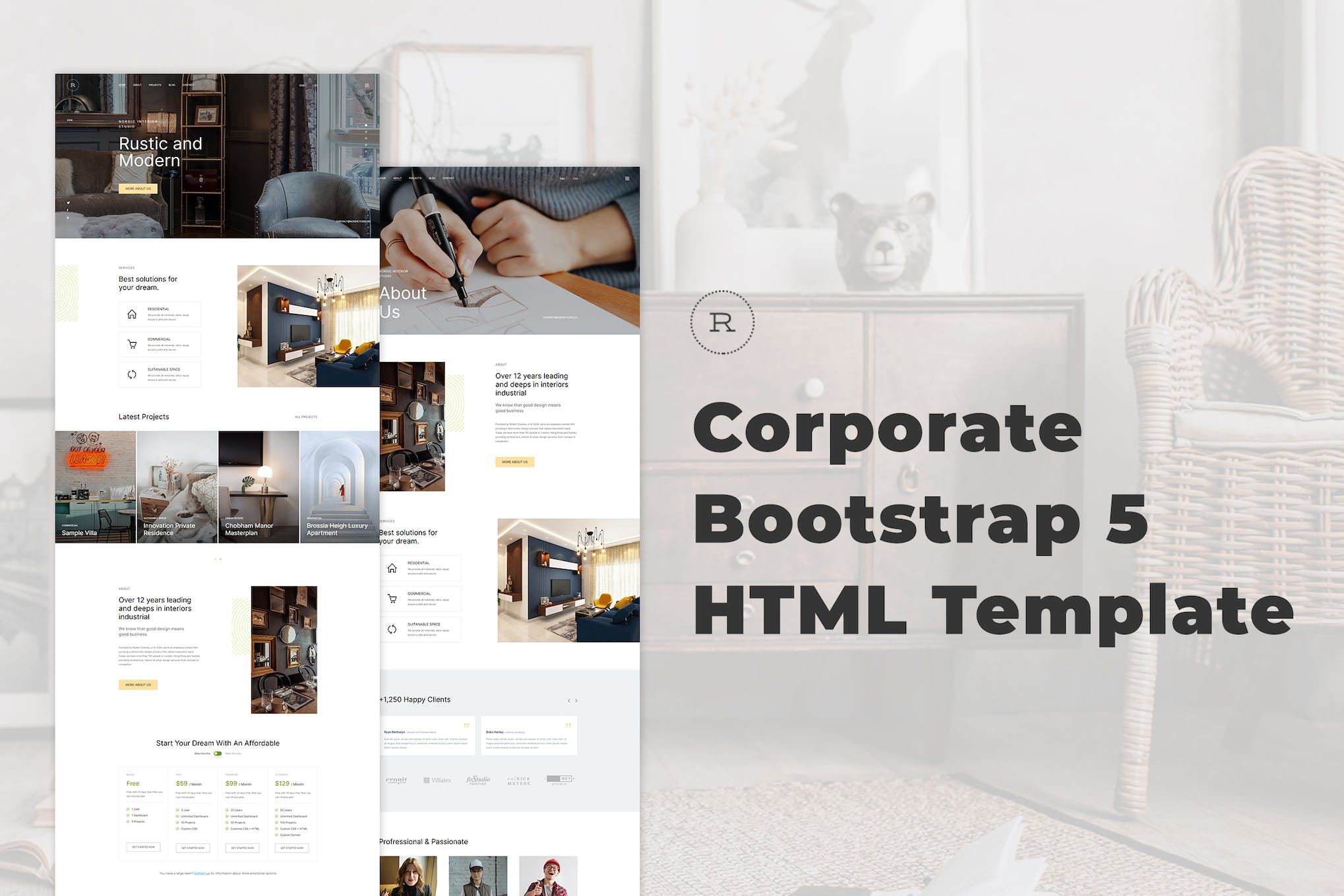 Rustic – Corporate Bootstrap 5 HTML Template