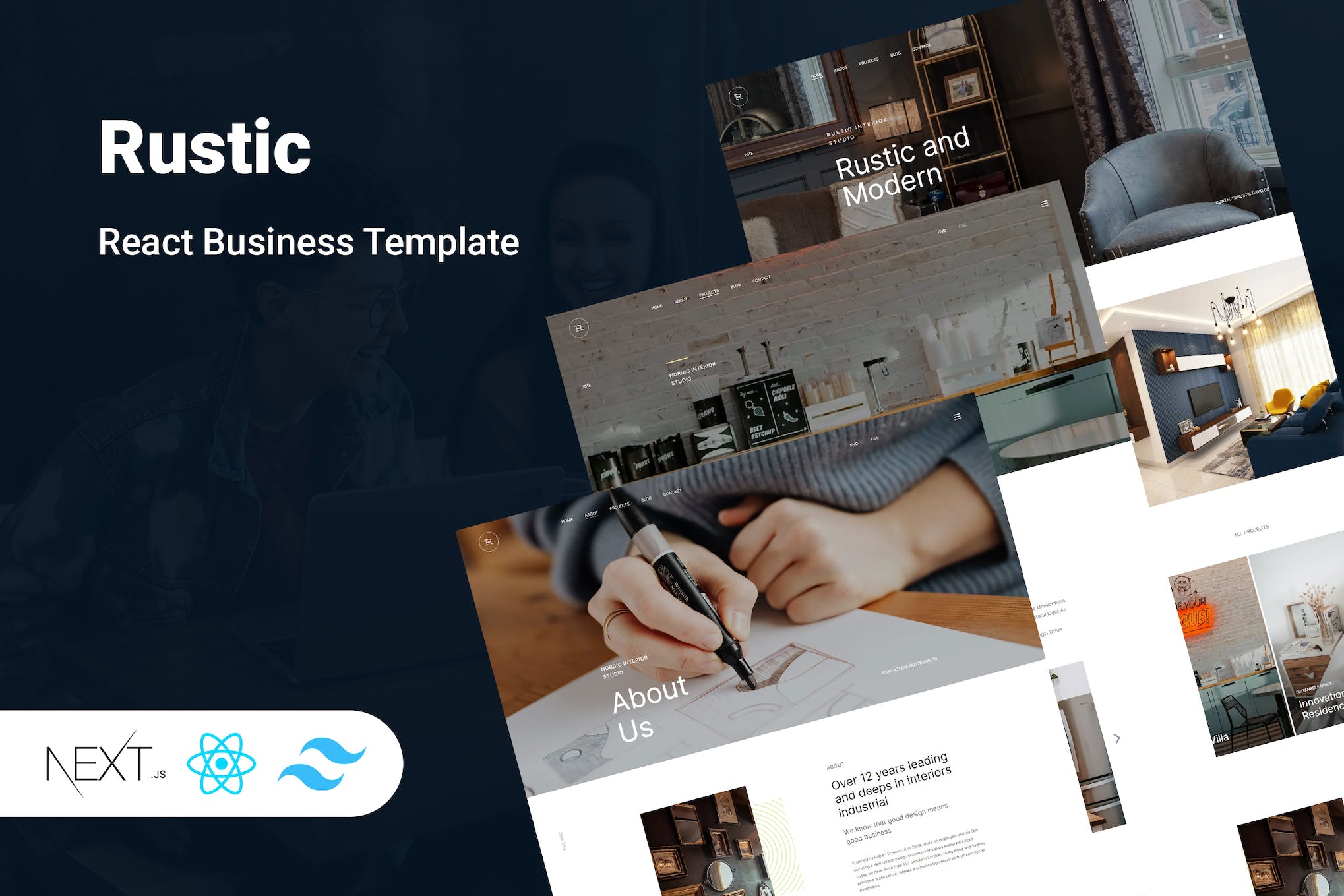 Rustic – React Business Template