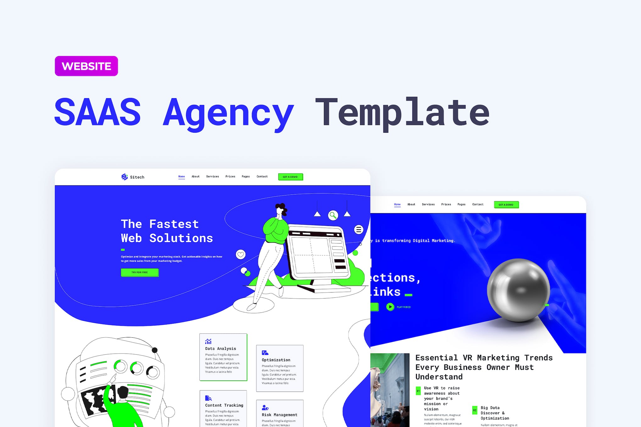 SaaS Company Website Template