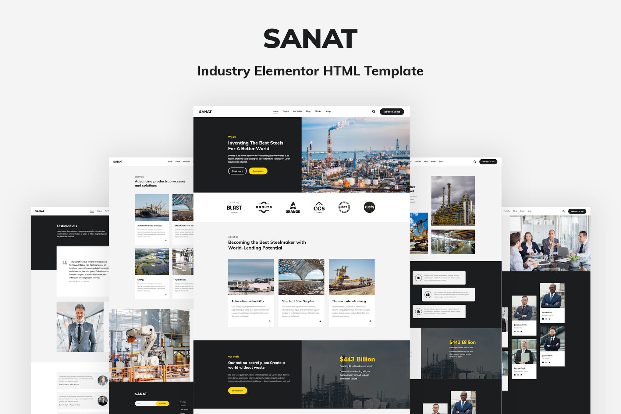 Sanat – Industry HTML Template