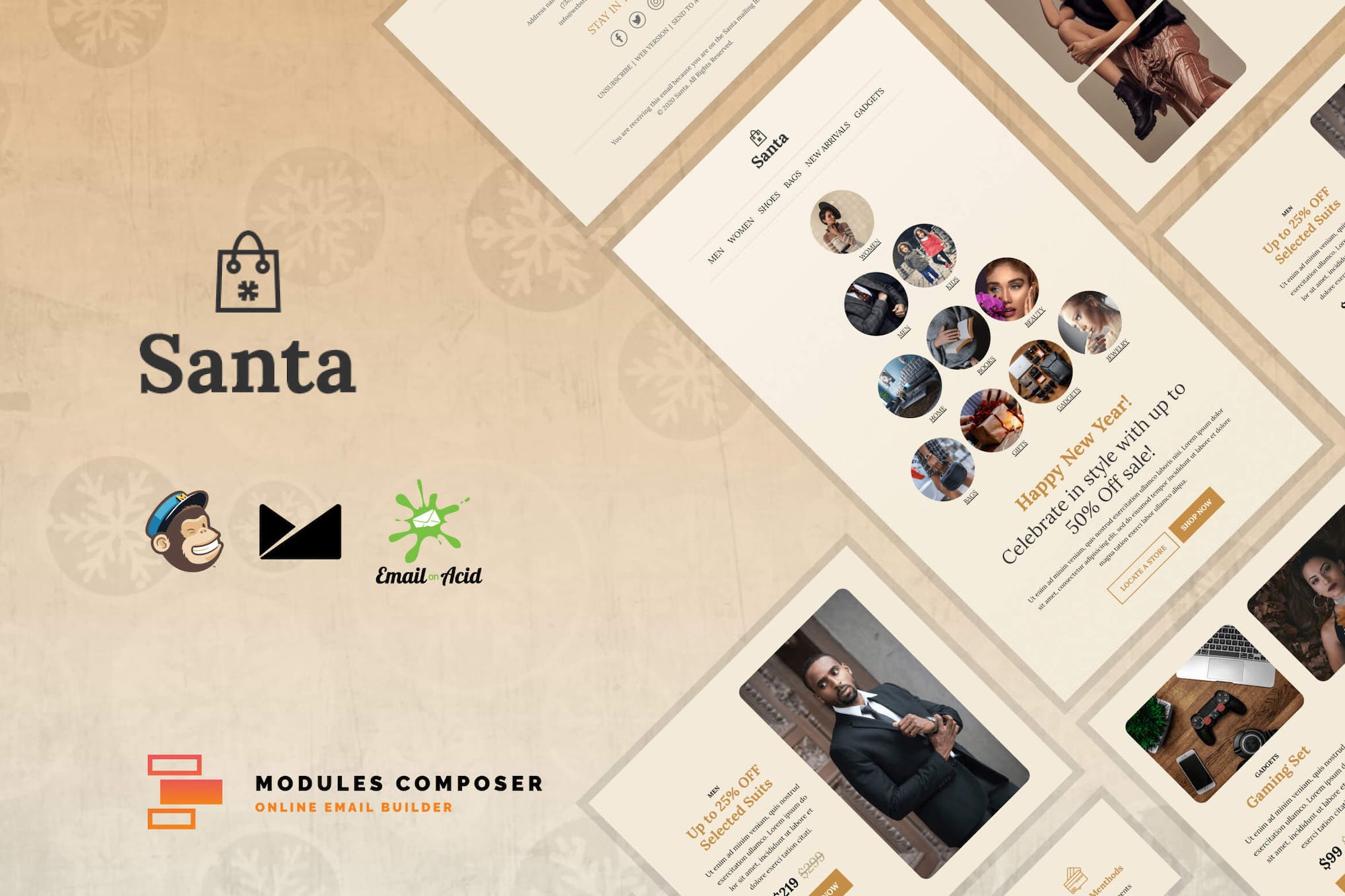 Santa – E-commerce Responsive Email Template