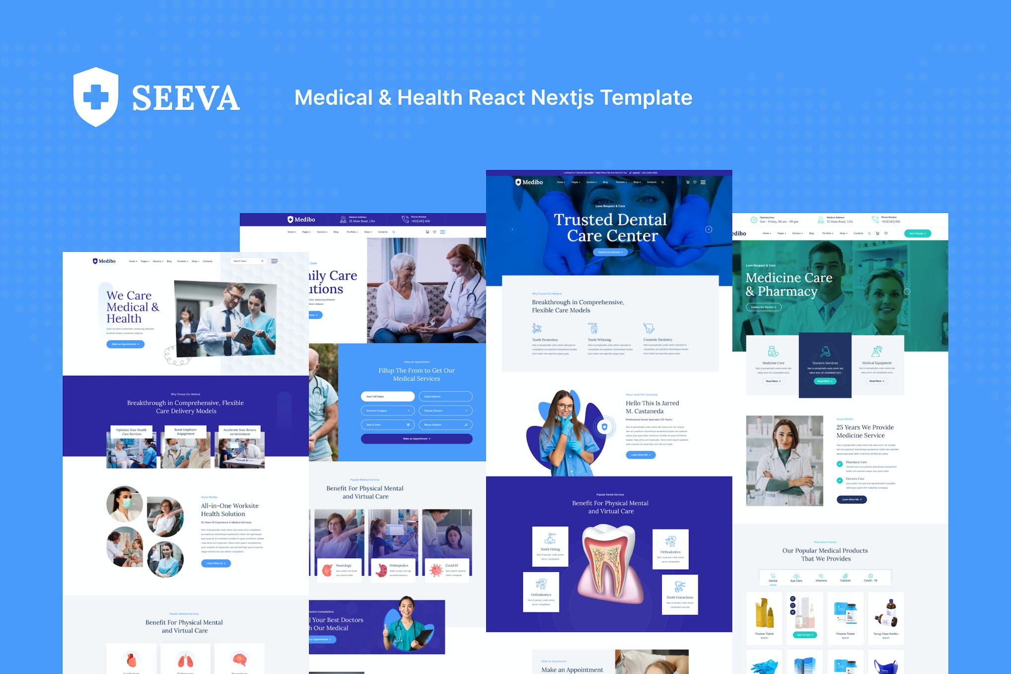 Seeva – Medical & Healthcare React Next Template