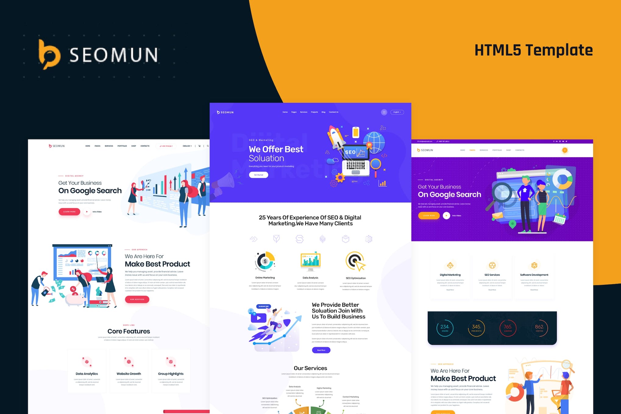 Seomun – Digital Marketing Agency HTML5 Template