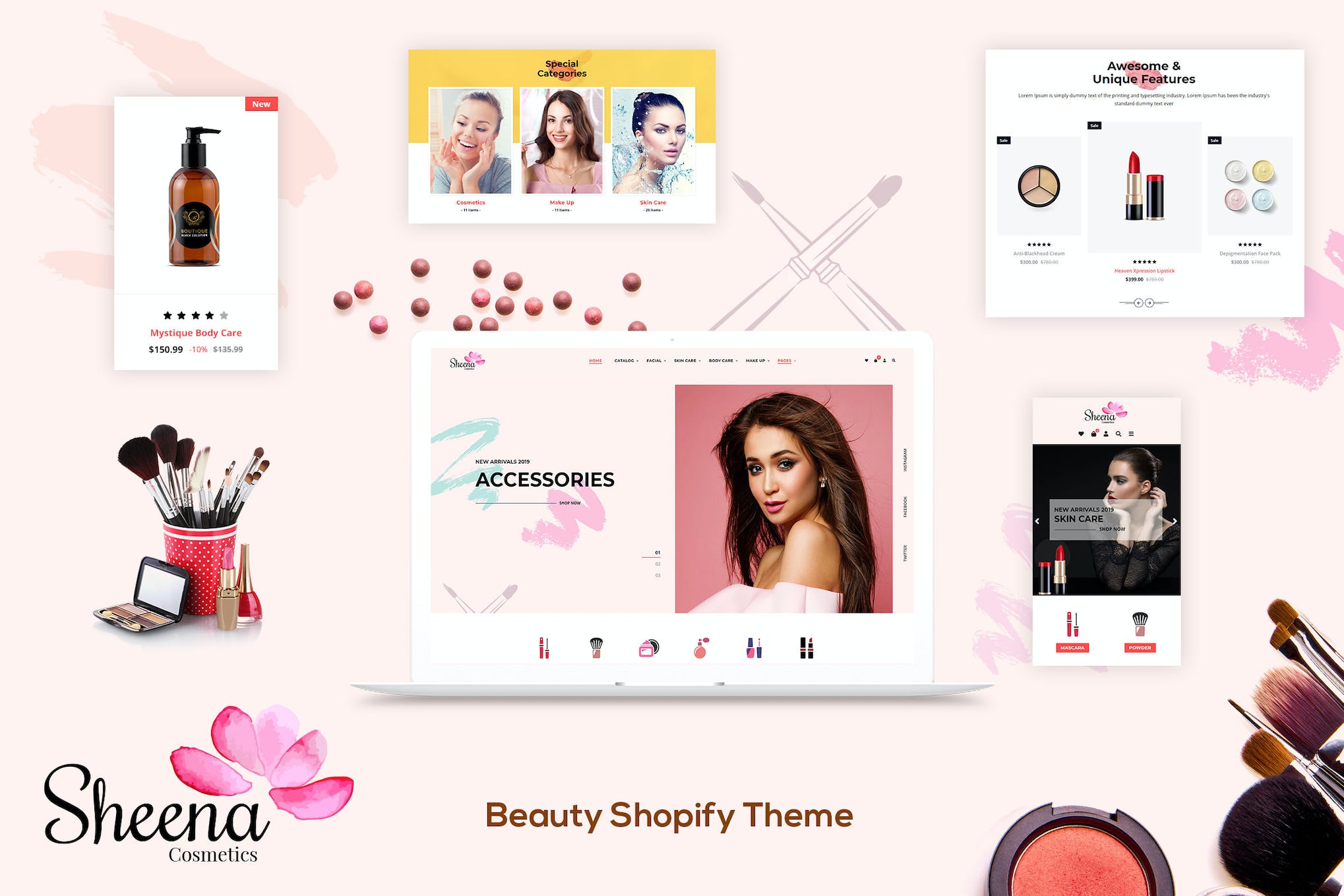 Sheena – Cosmetics Shopify Theme