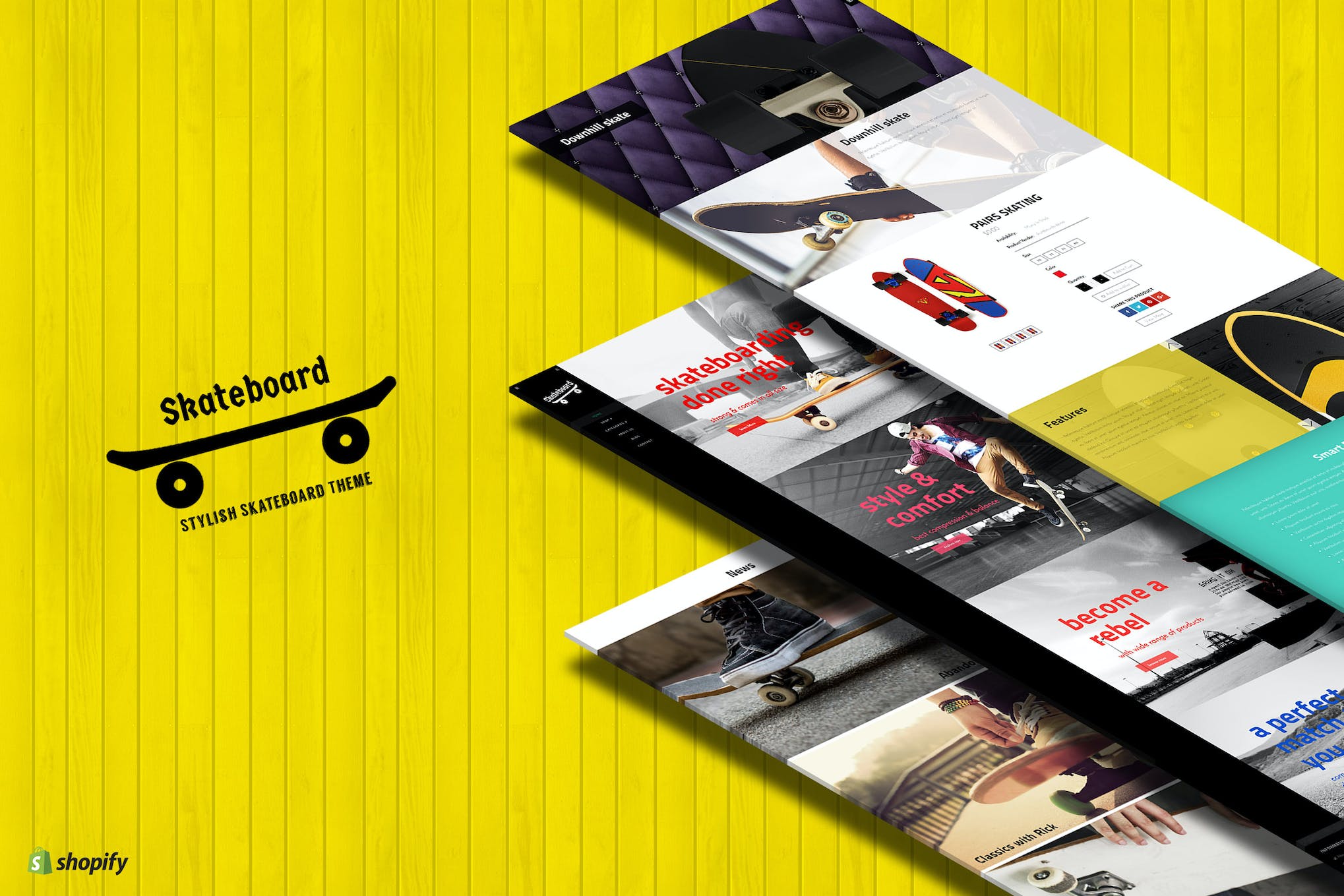 Skate board – Fullscreen Sports Shopify Theme