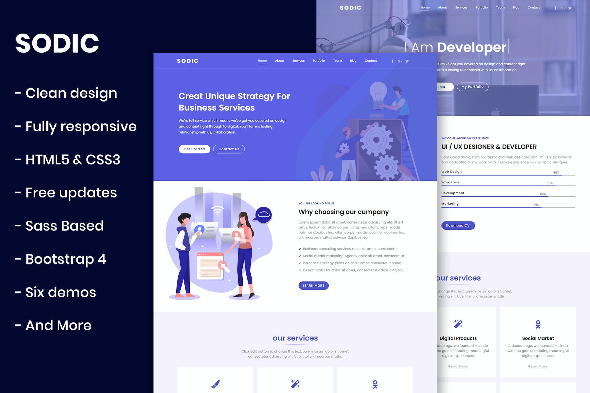 Sodic – Multi-Purpose OnePage Template