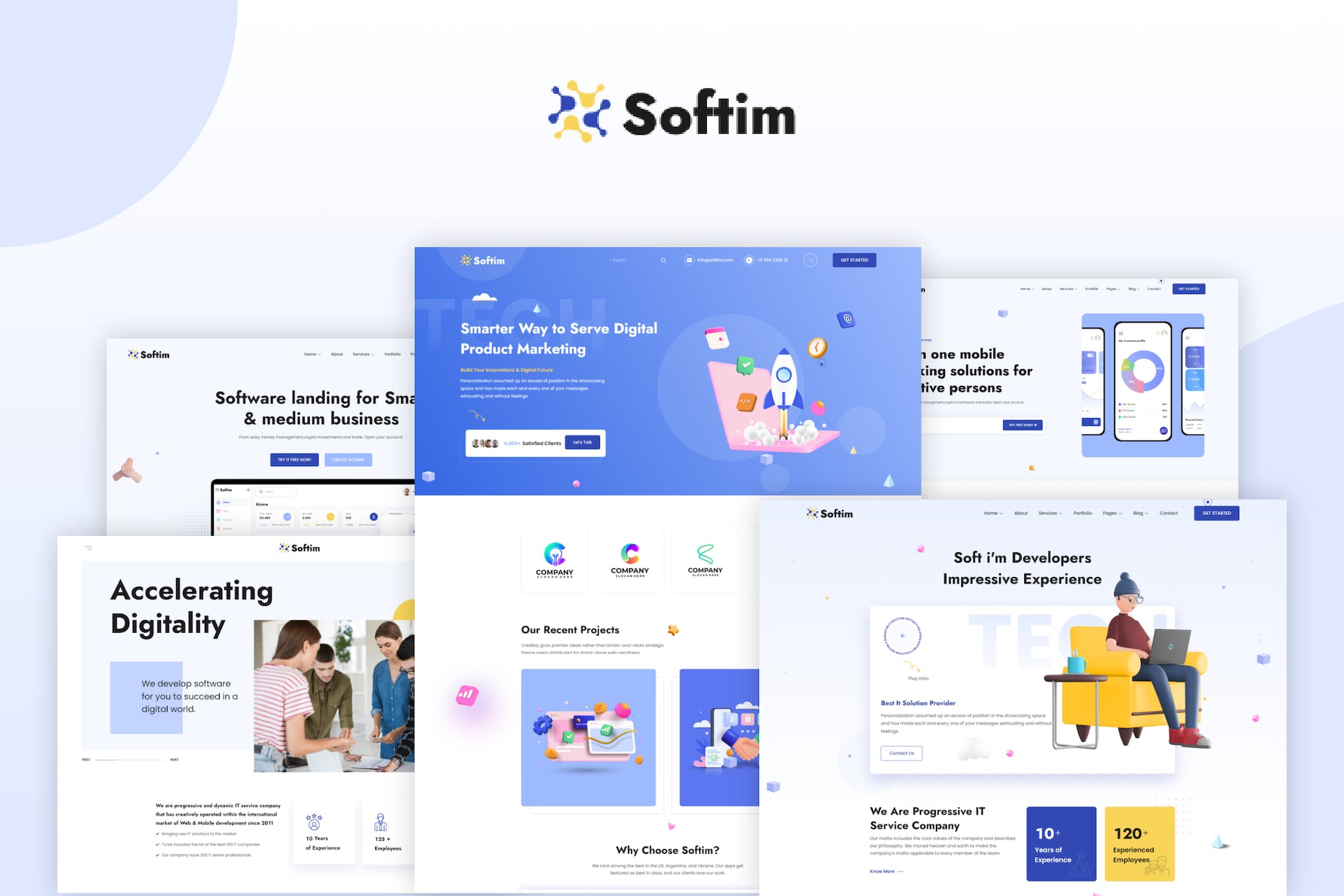 Softim – IT Solution Saas Startup HTML Template