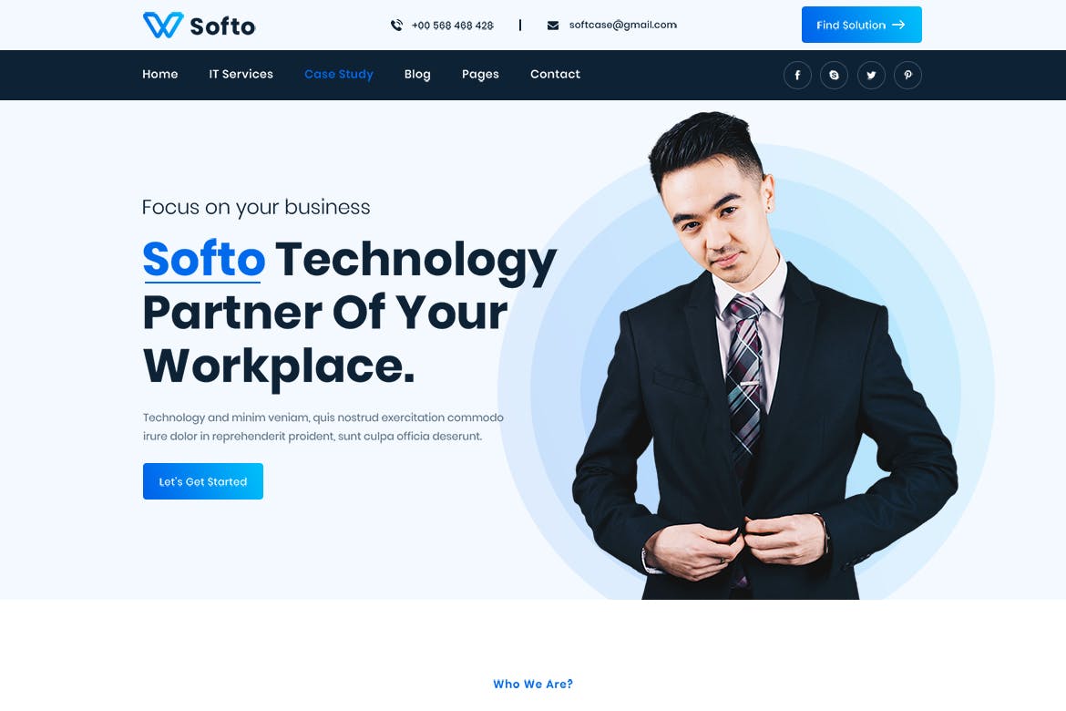 Softo – IT Solutions and Services Company Template