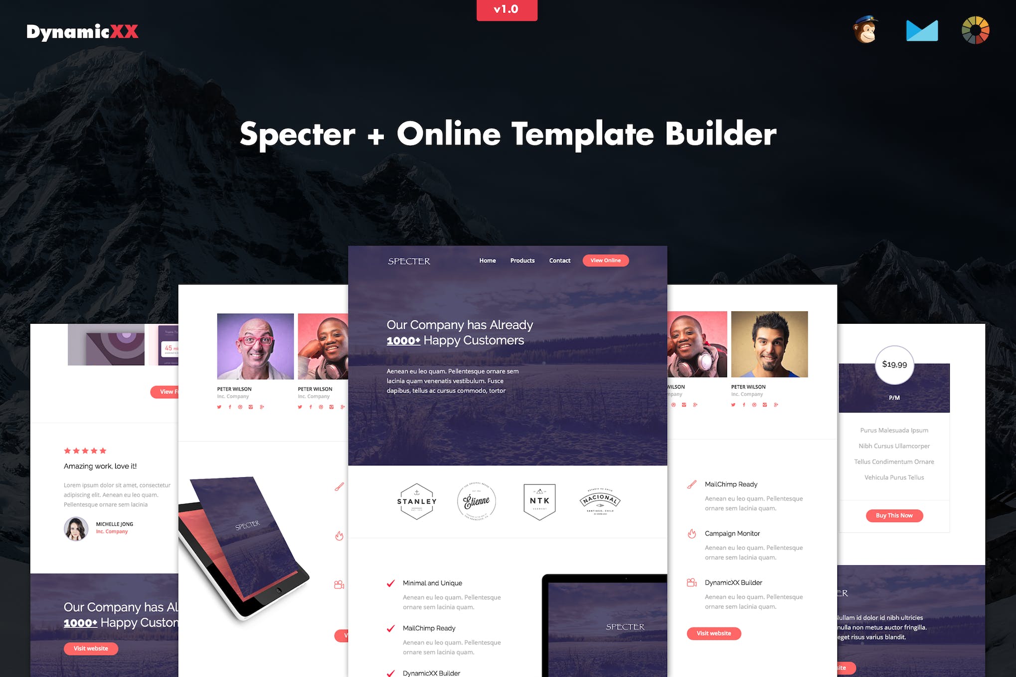 Specter – Responsive Agency Email + Online Builder