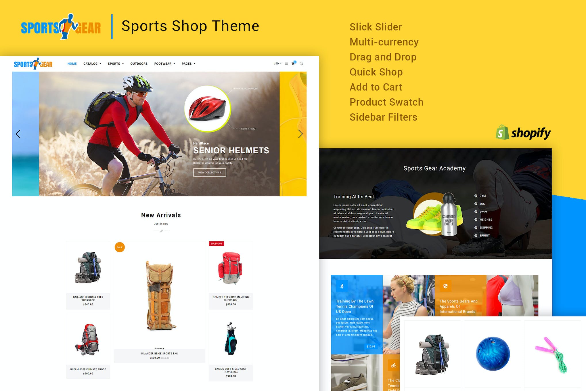 Sports Gear – Sports Shop Shopify Theme