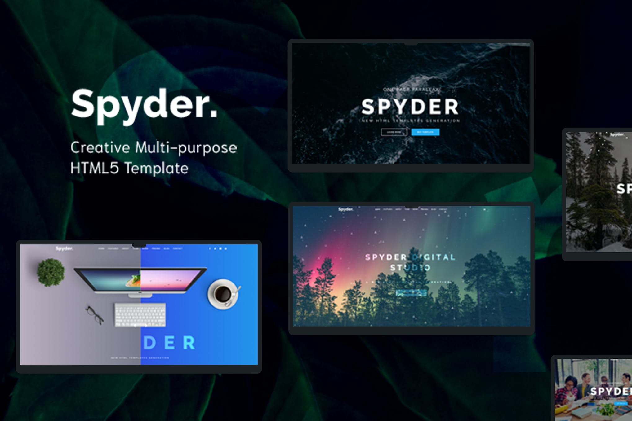 Spyder – One Page Multipurpose HTML Template