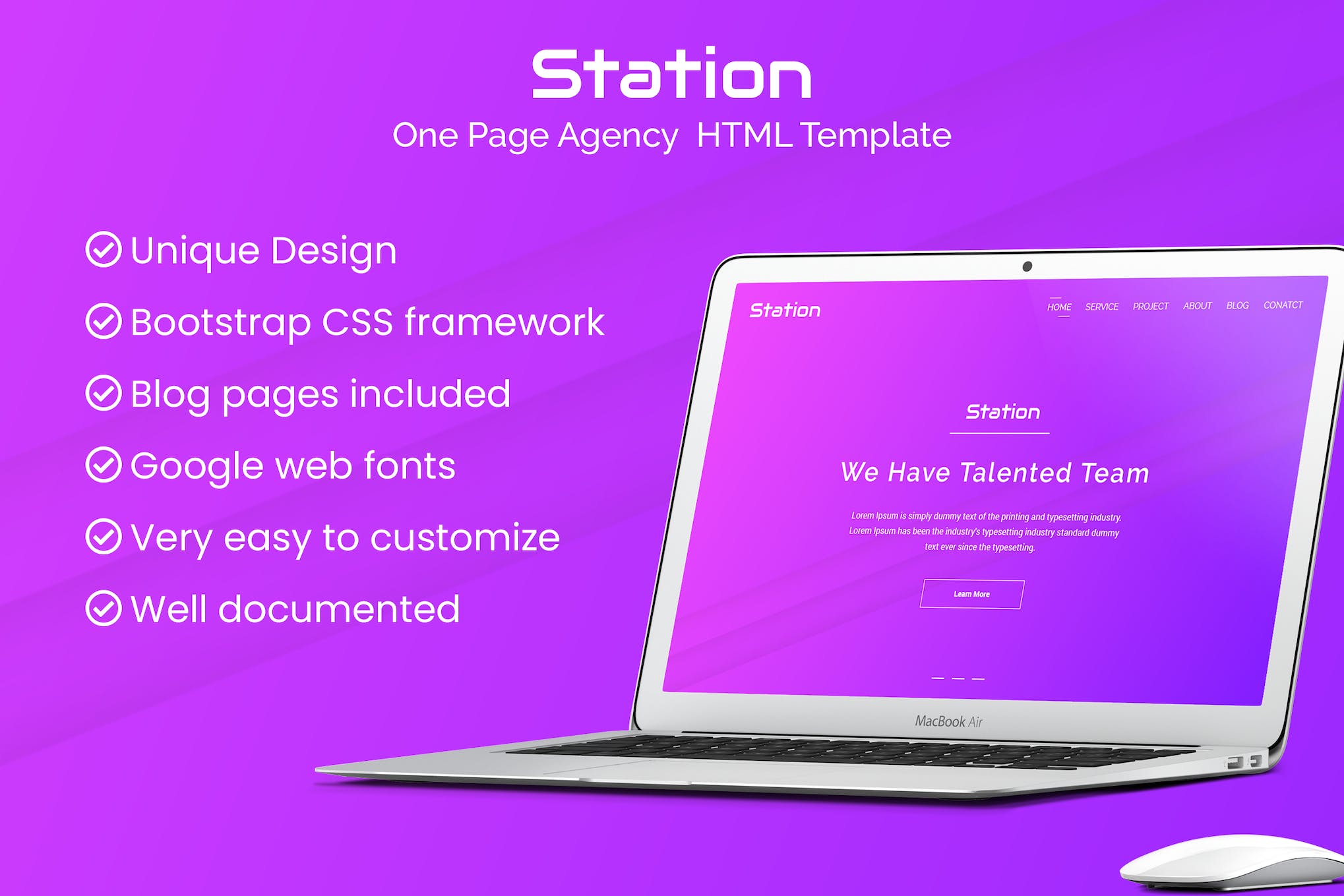 Station – Agency HTML Template