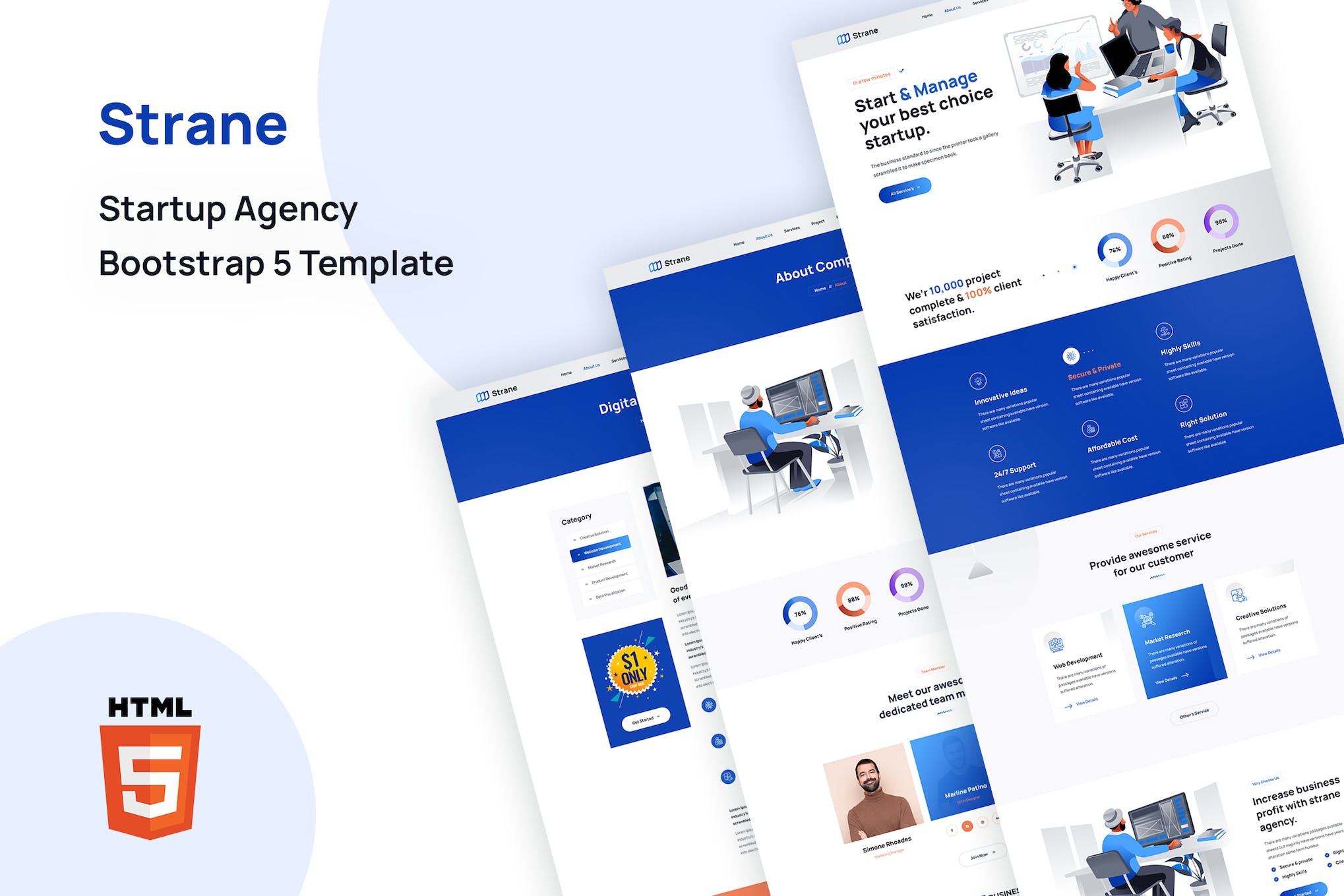 Strane – Startup Agency Bootstrap 5 Template