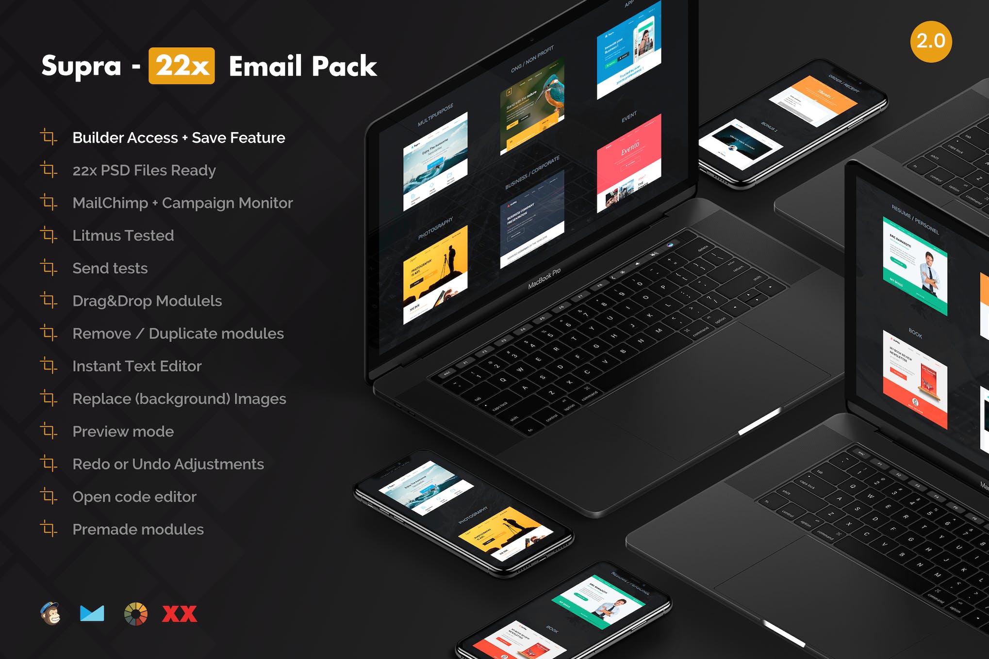 Supra 22x – Email Templates Pack – Builder Access