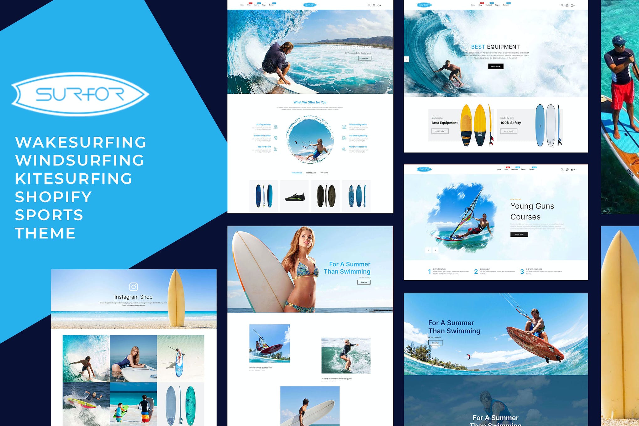 Surfor – Windsurfing Sports Shopify Theme